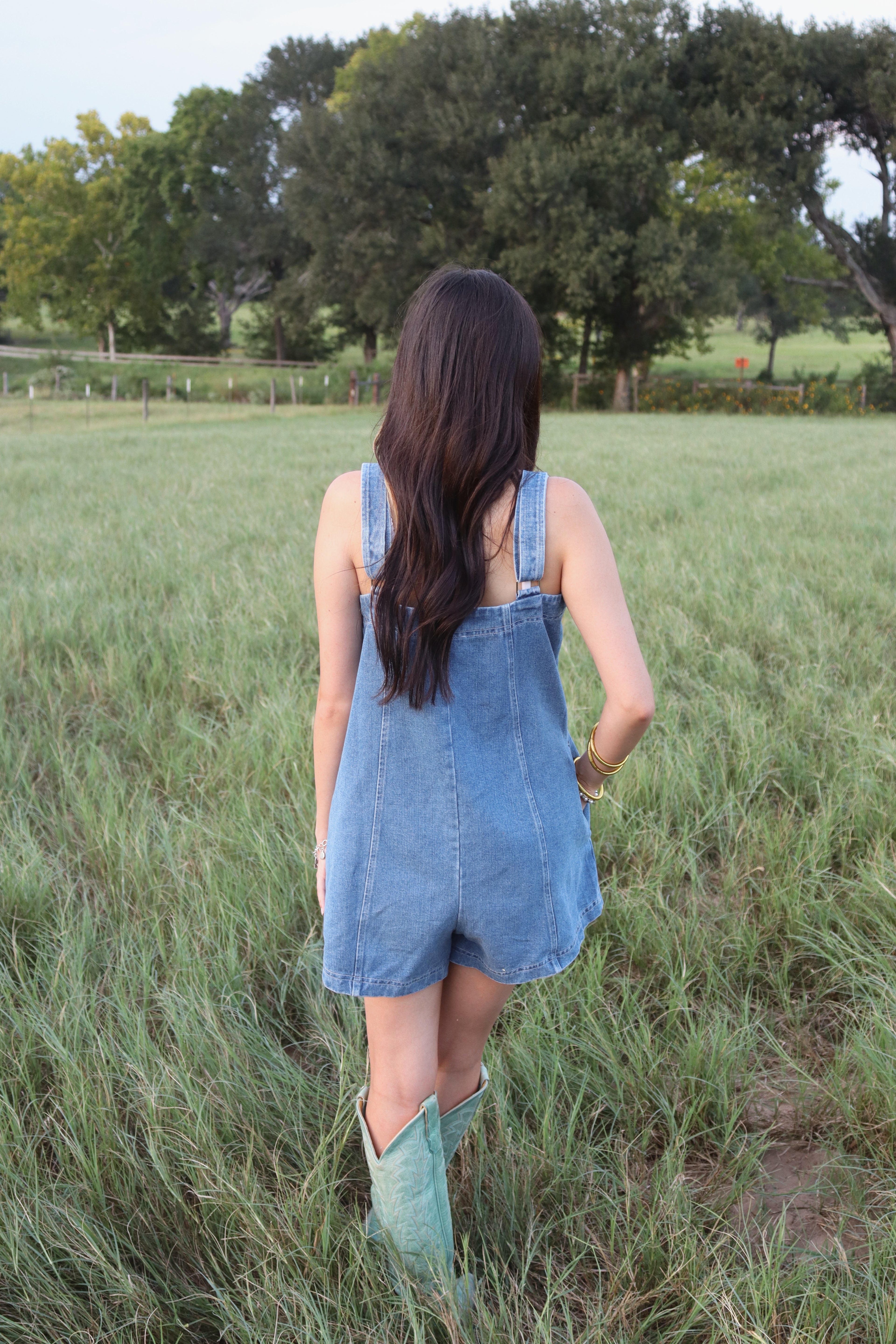 Mila Denim Romper