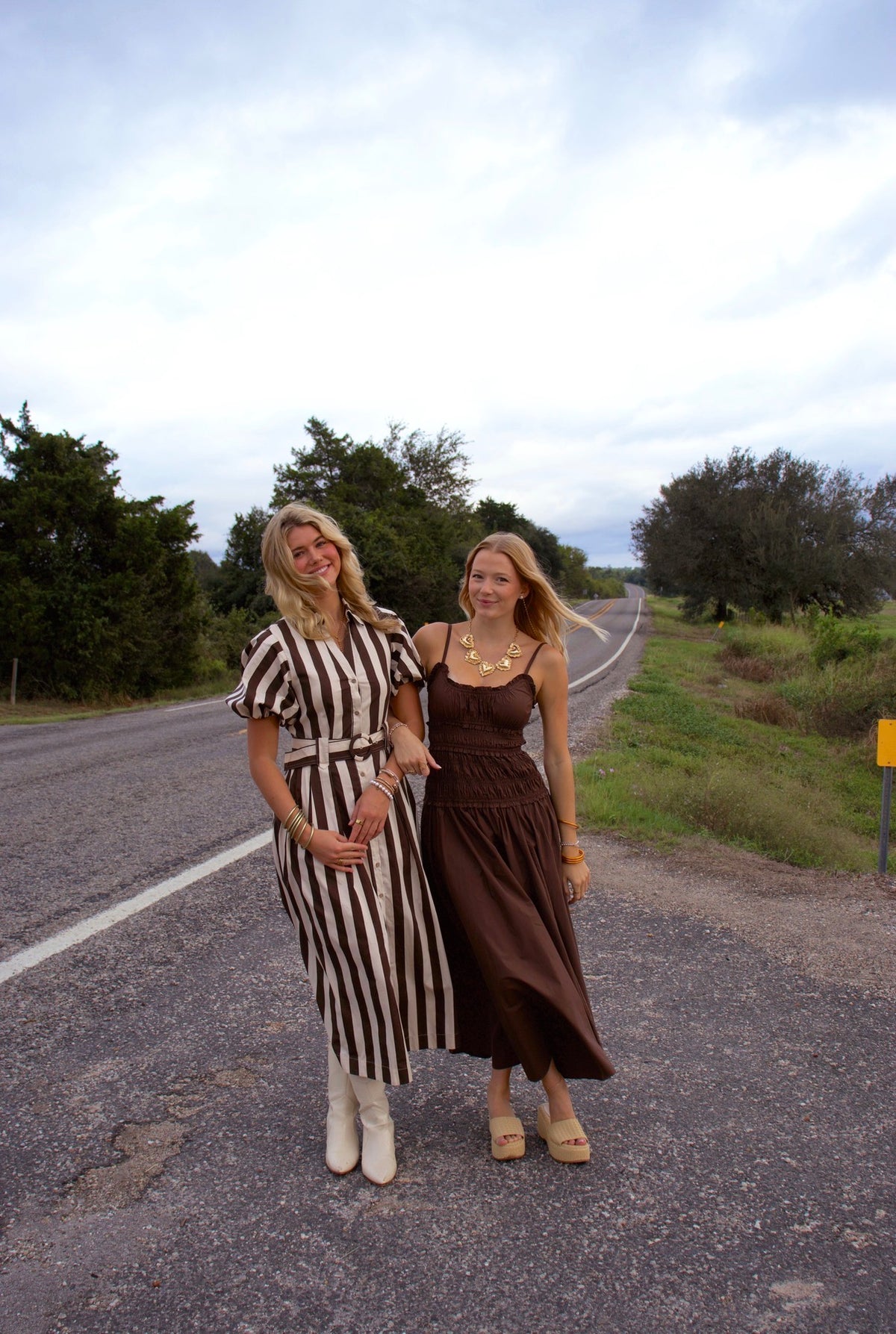 Rainey Brown Maxi Dress