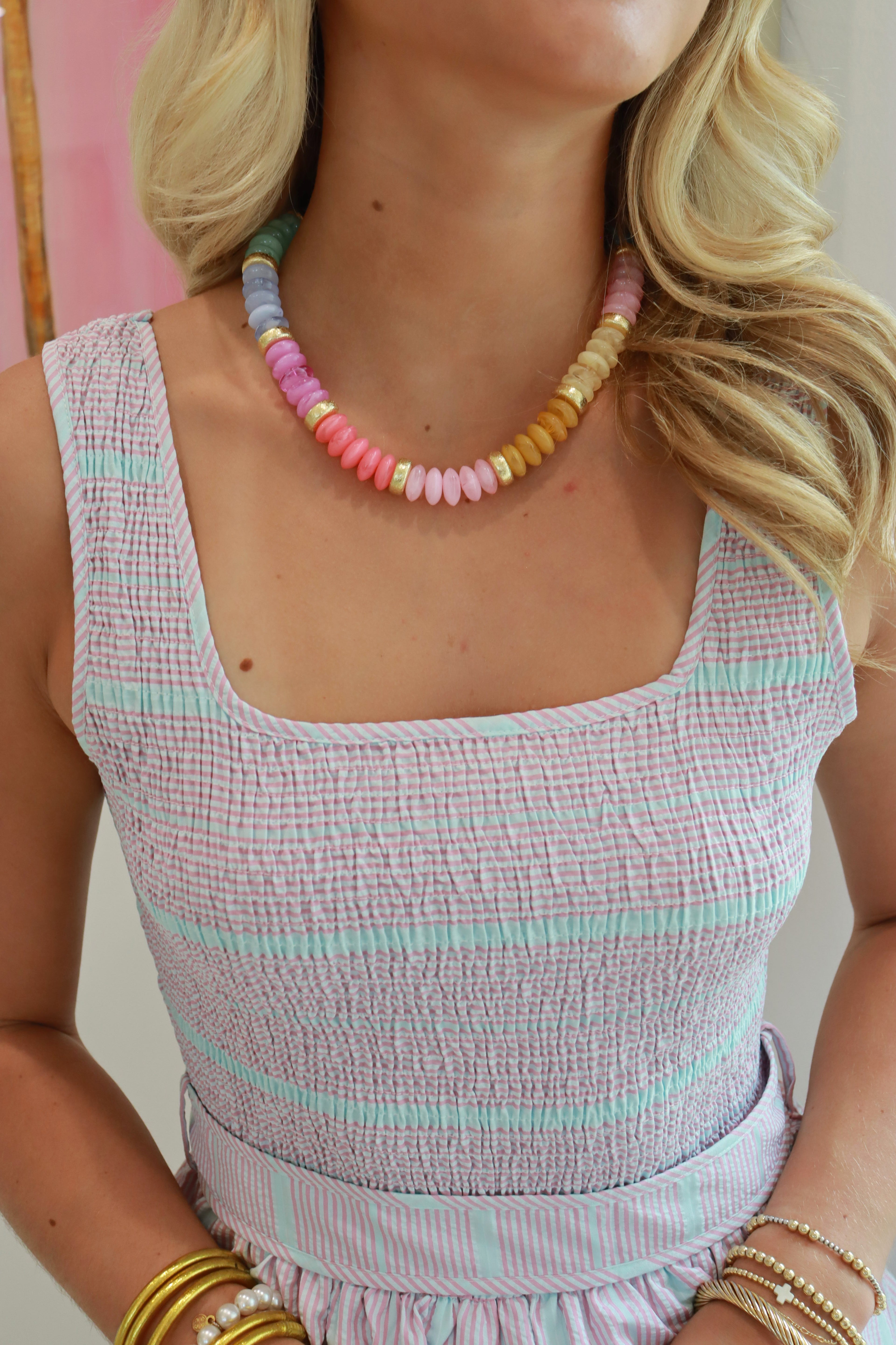 Beaded Rainbow Necklace
