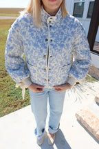 Romy Blue Floral Jacket