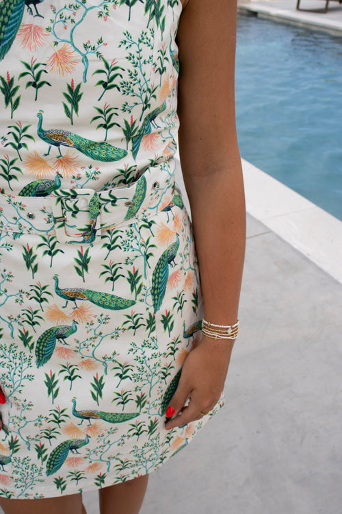 Analie Peacock Mini Dress