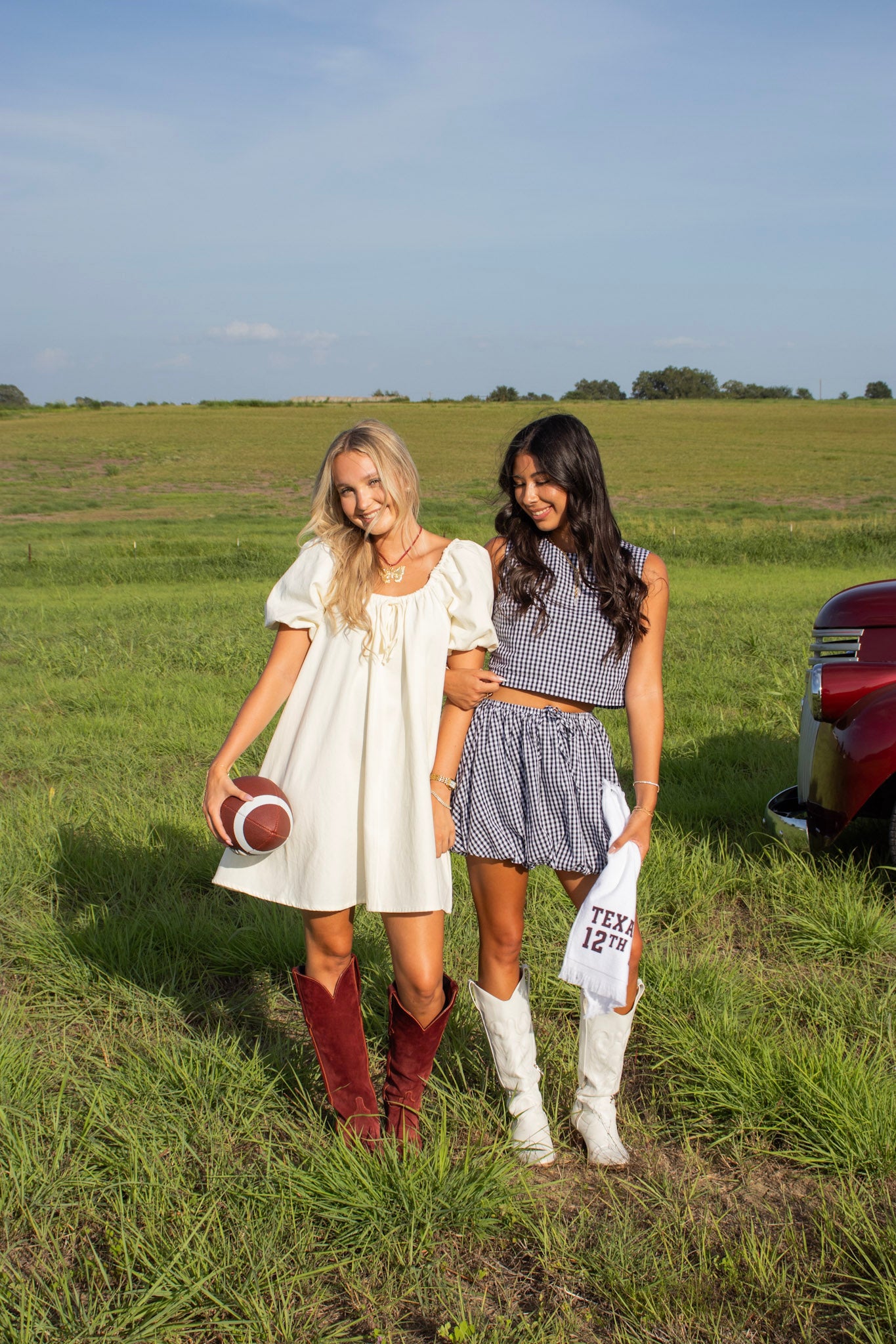 Poppy Cream Denim Babydoll Dress