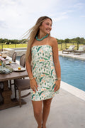 Analie Peacock Mini Dress