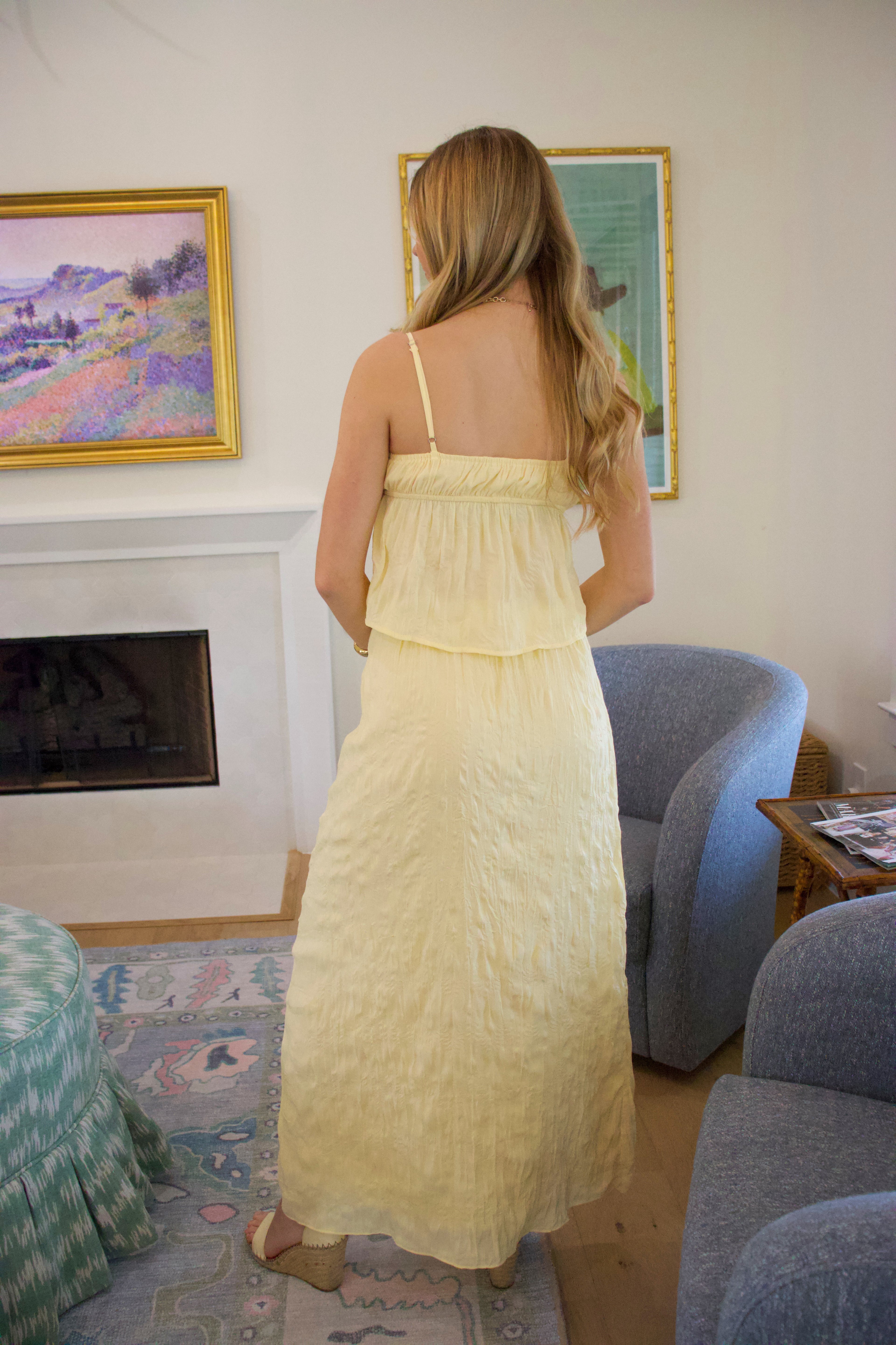 Adelaide Yellow Skirt Set