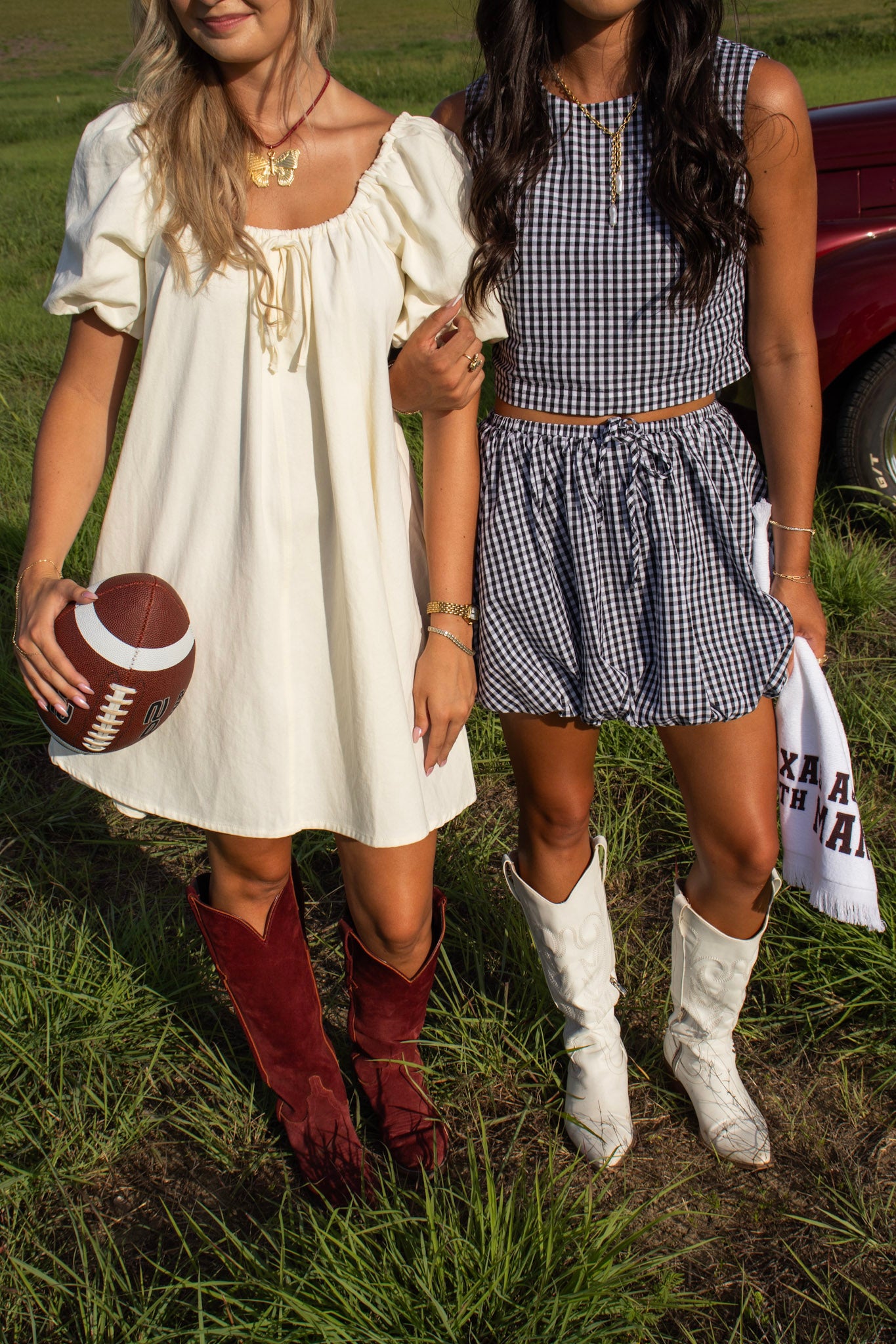 Poppy Cream Denim Babydoll Dress