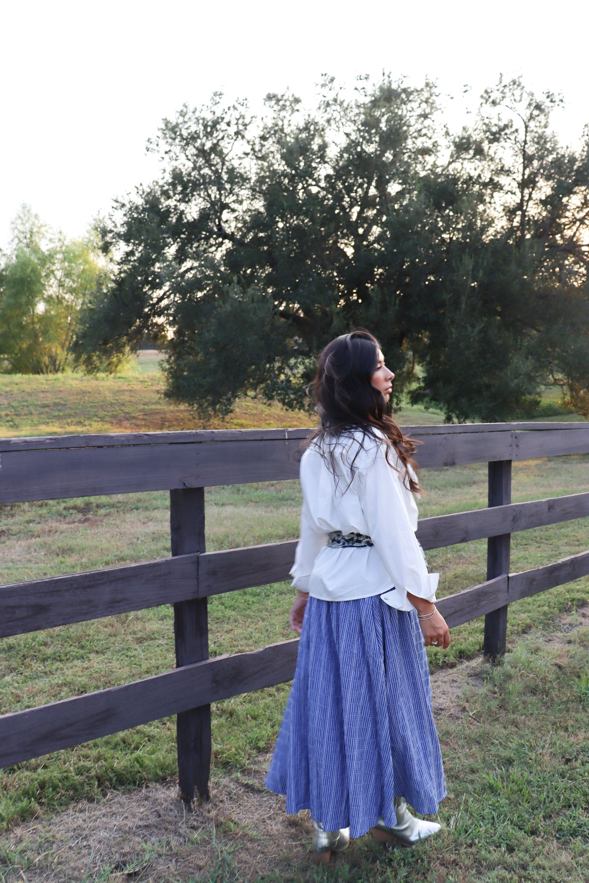 Bree Tie Collar Button Down