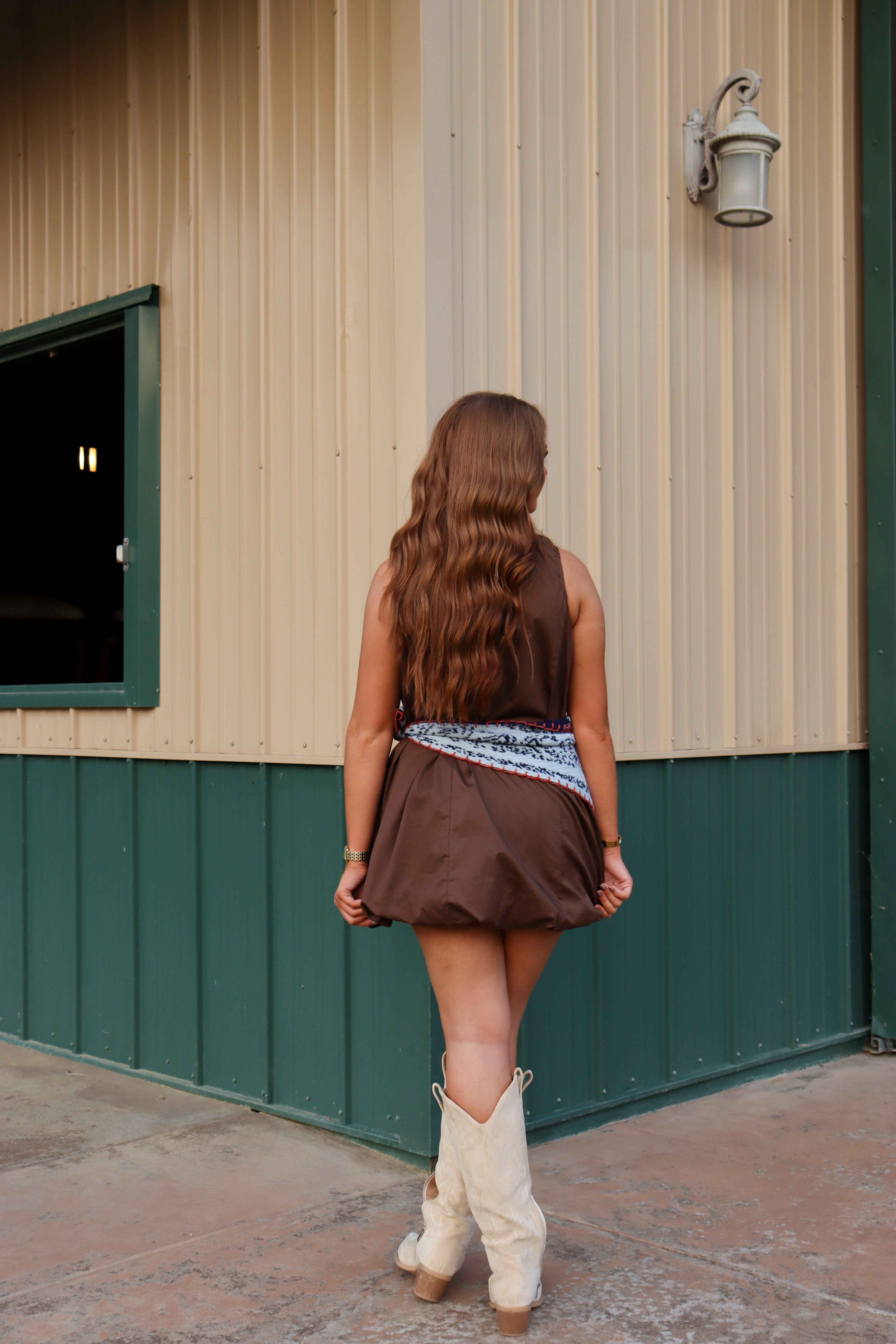 Rhode Brown Bubble Dress
