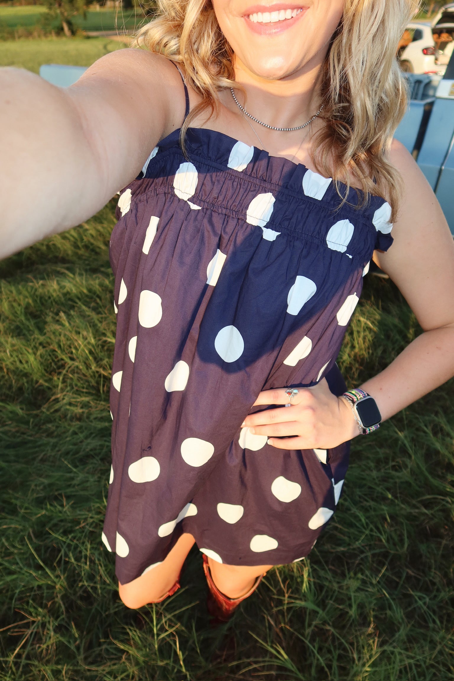Anne Polka Dot Dress