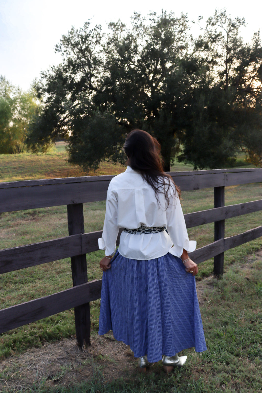 Bree Tie Collar Button Down