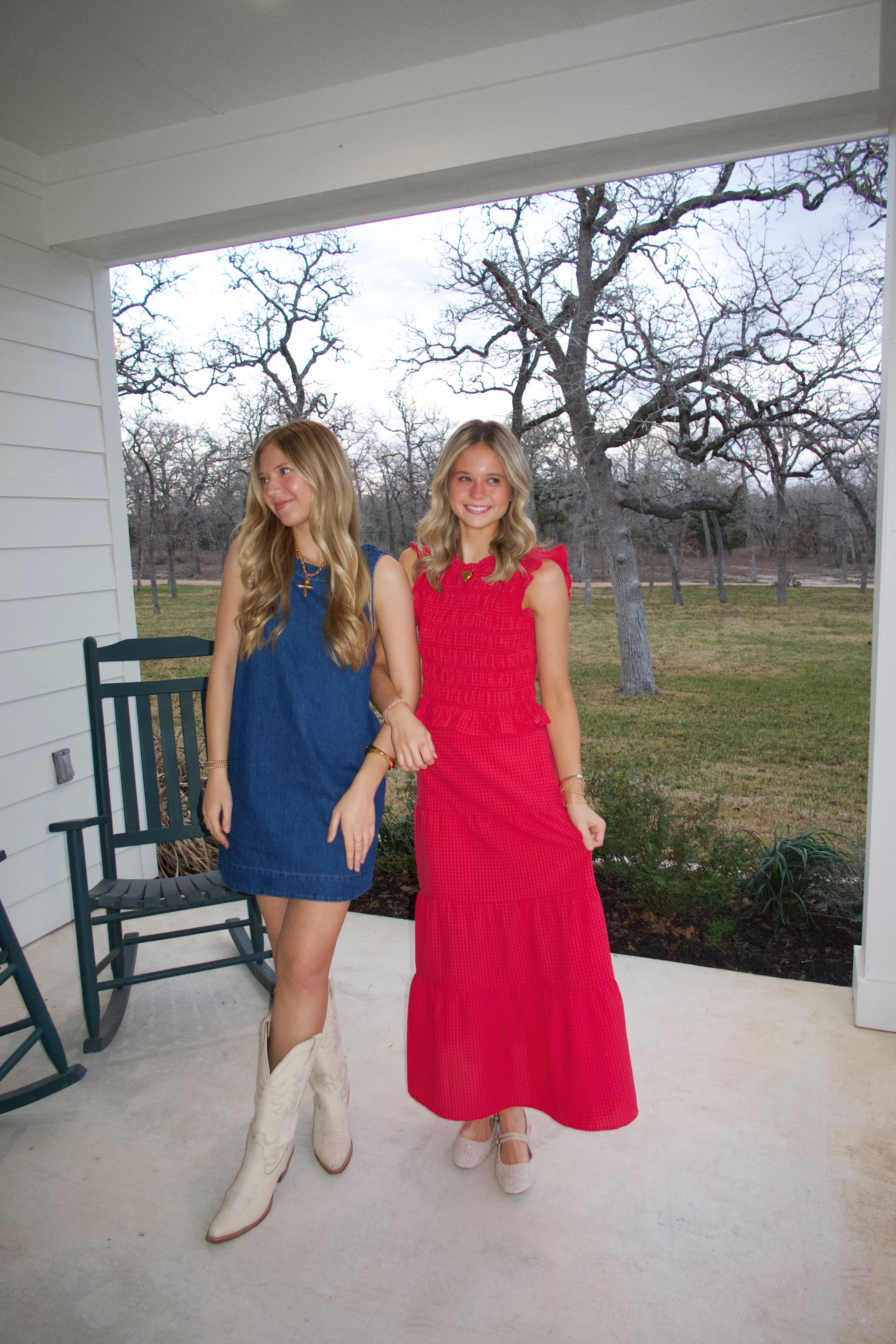 Charlotte Gingham Skirt Set