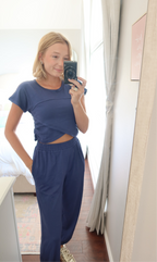 Flora Navy Blue Set