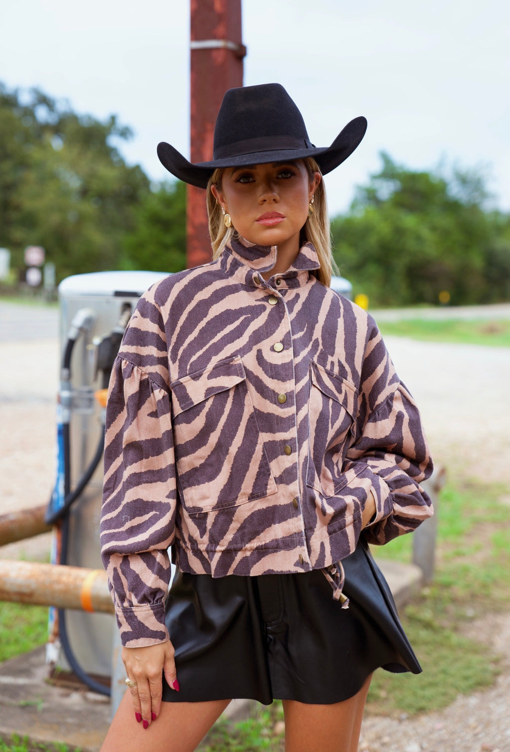 Denim Zebra Jacket