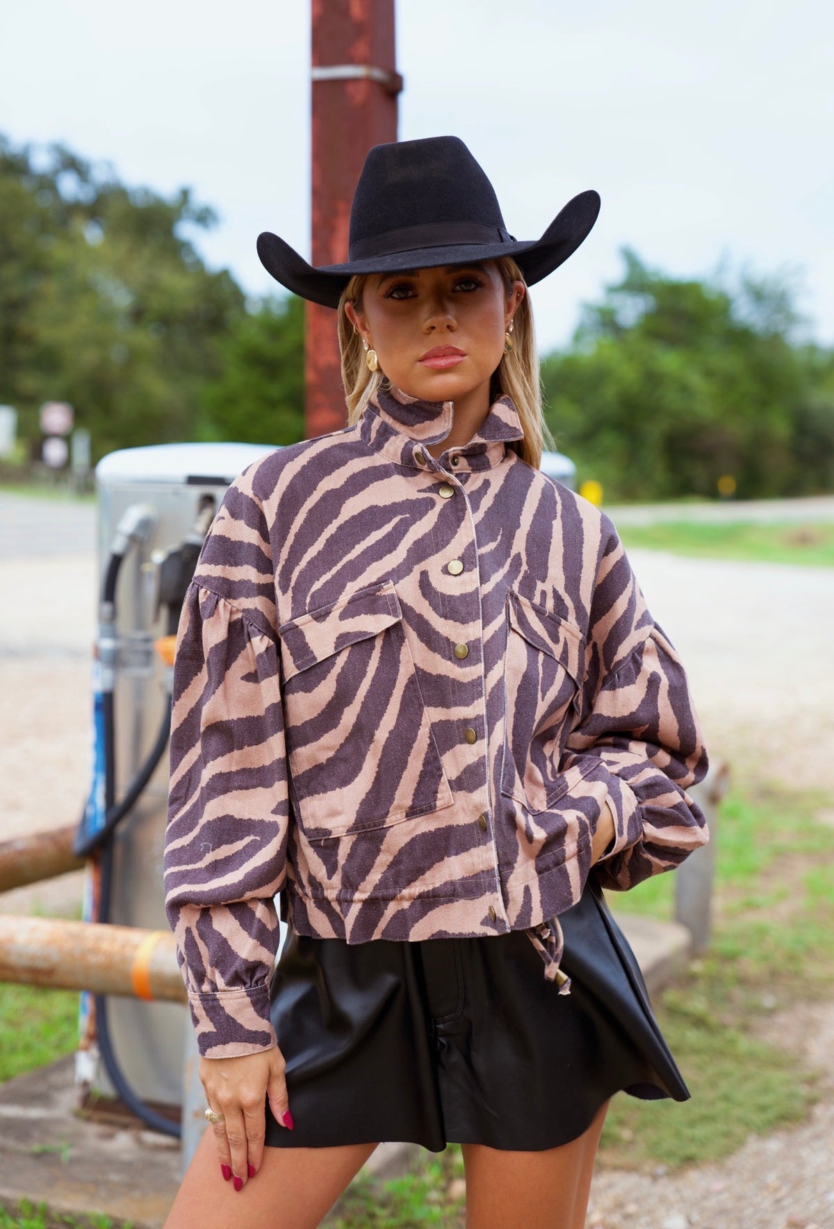 Denim Zebra Jacket