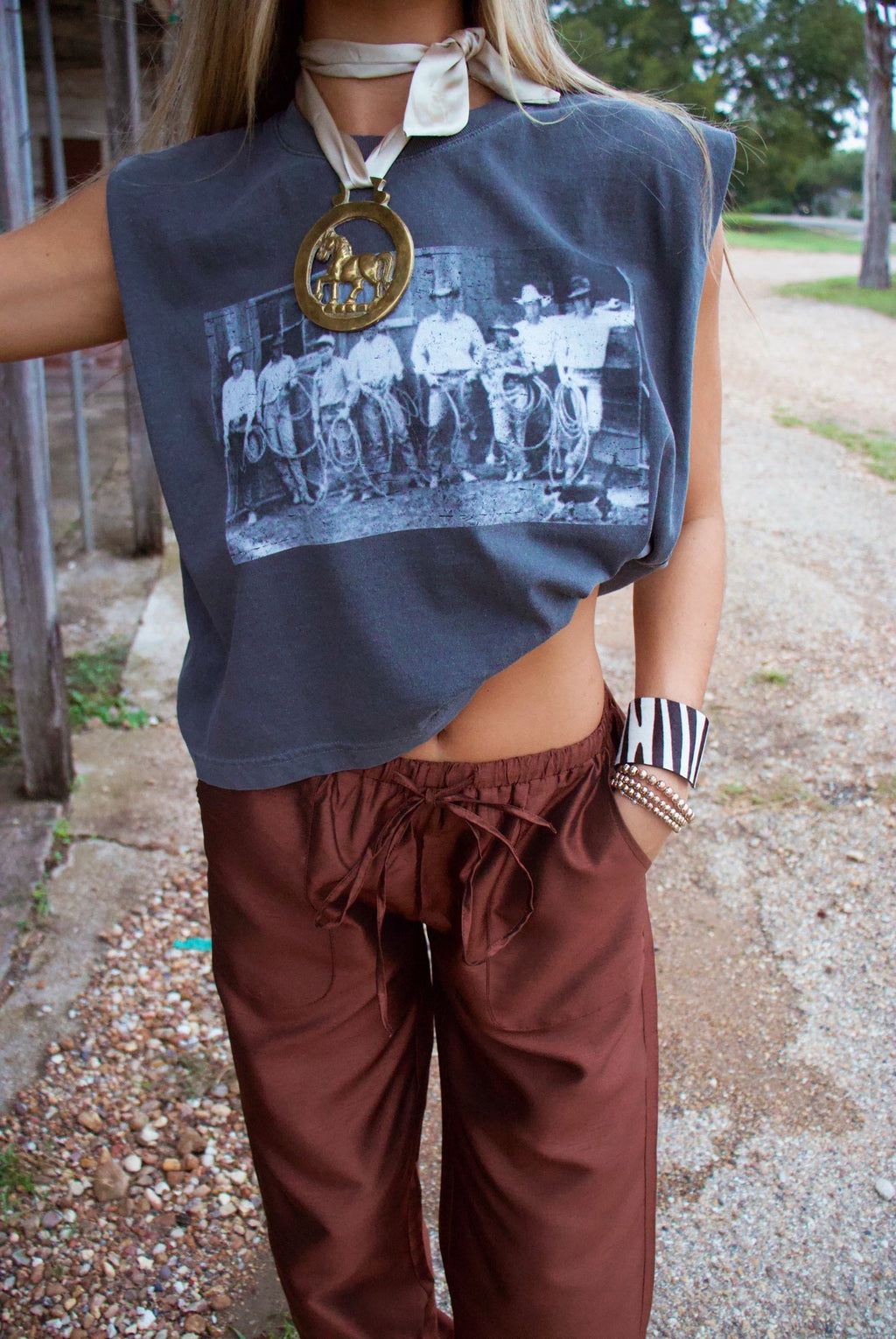 Vintage Cowboy Boxy Tee
