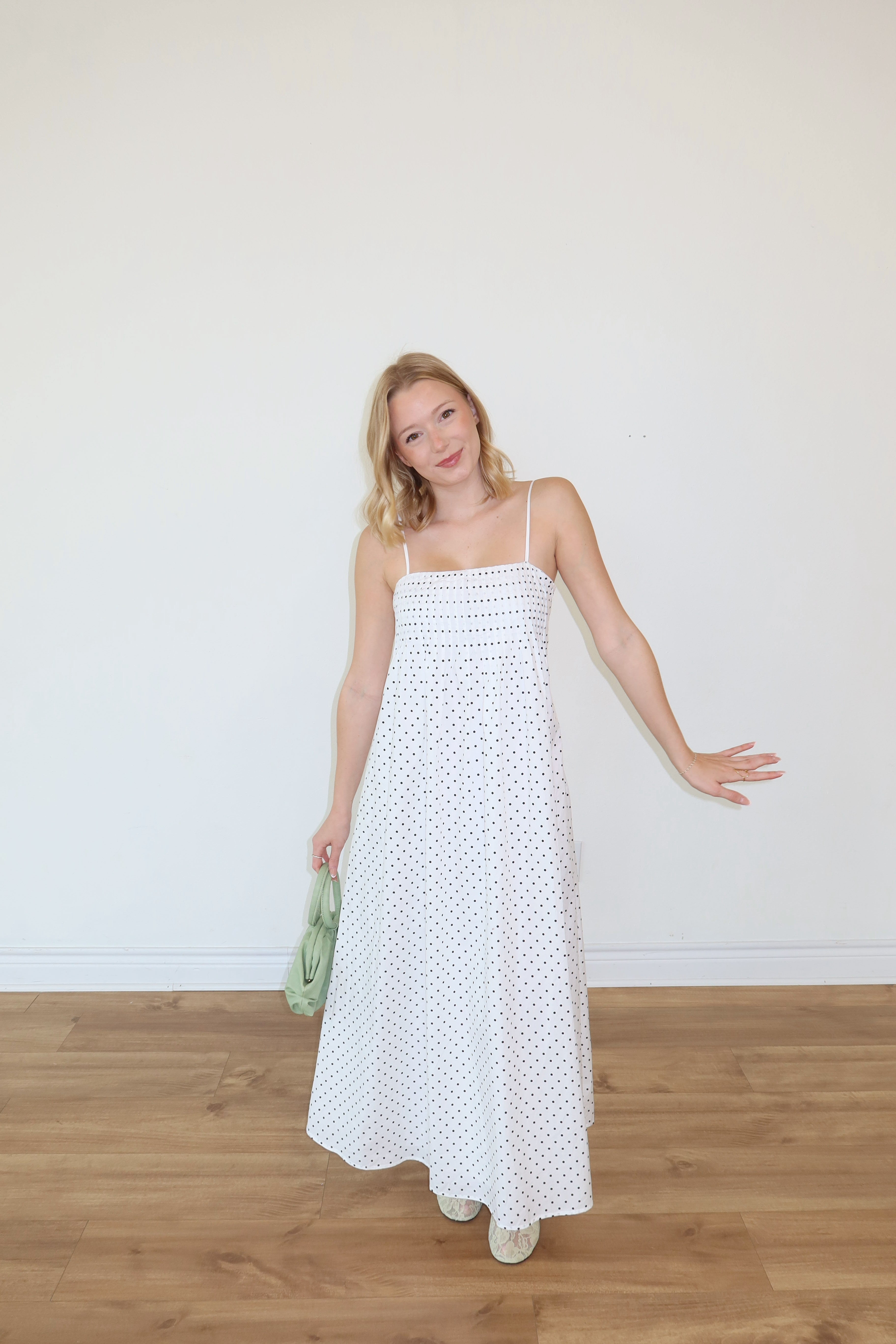 Stevie Polka Dot Maxi Dress