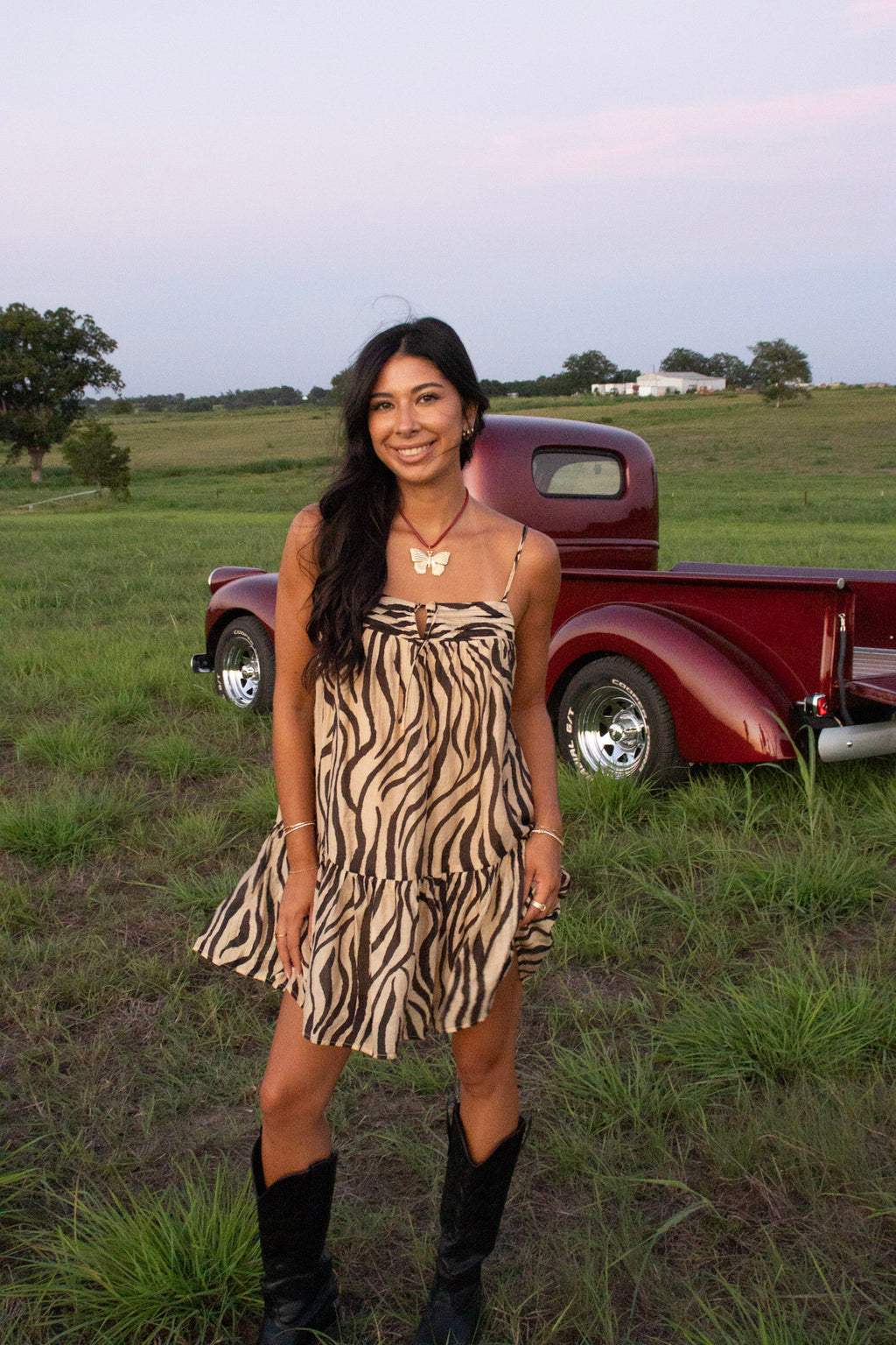 Gemma Zebra Dress