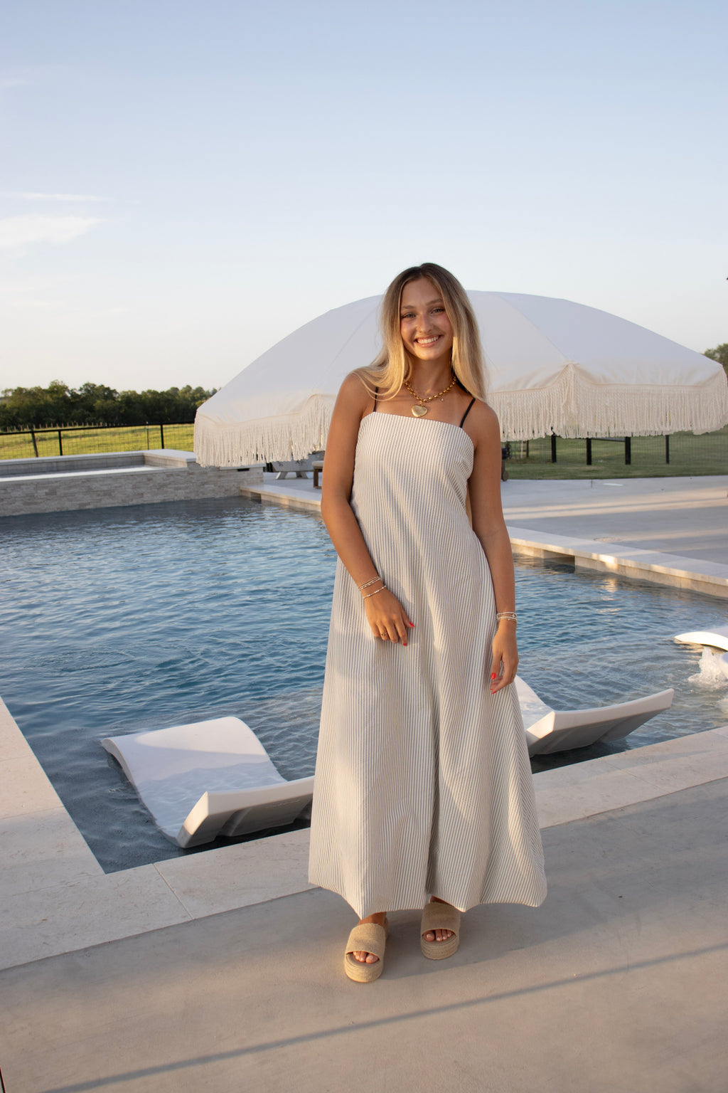 Penelope Striped Maxi Dress