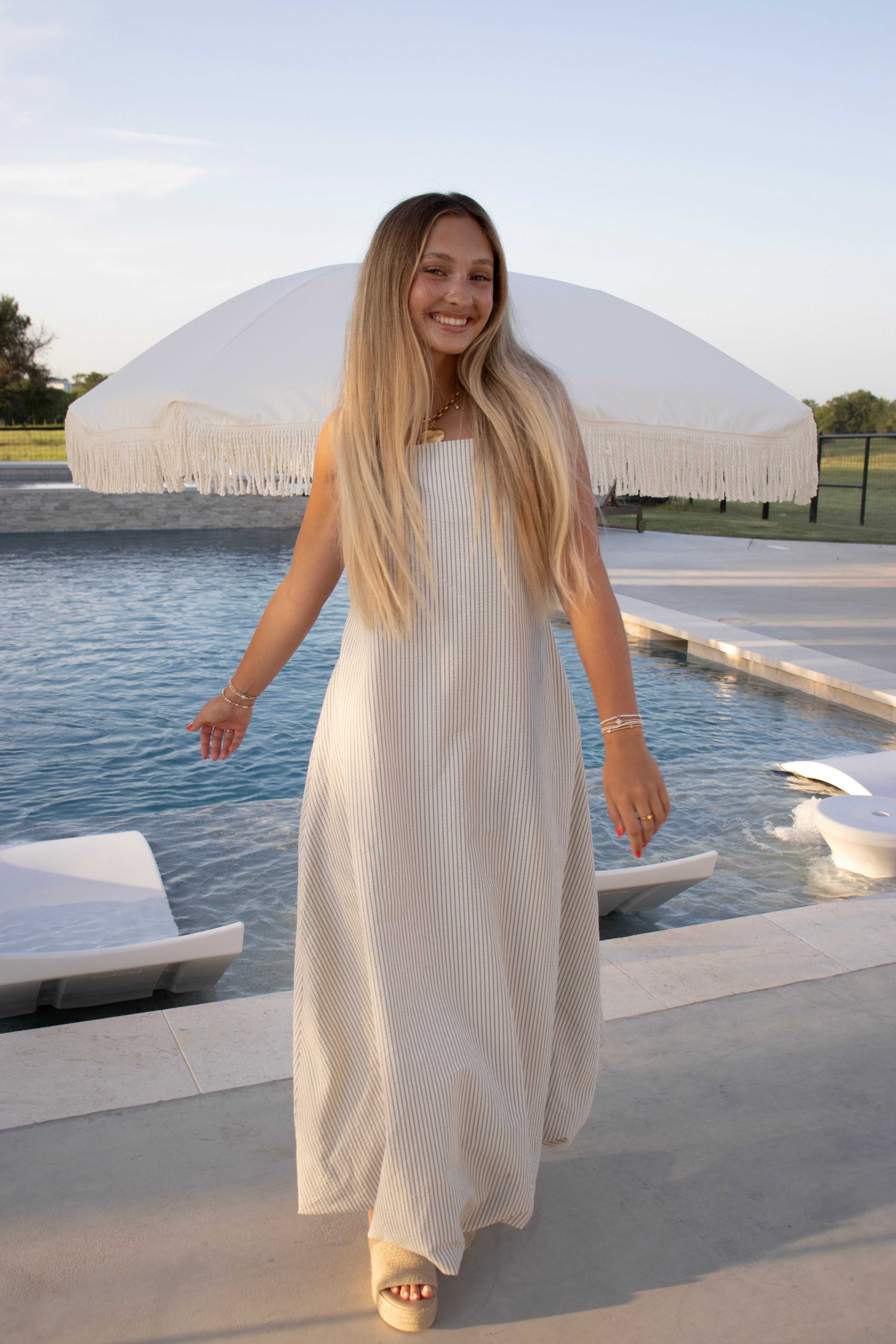 Penelope Striped Maxi Dress