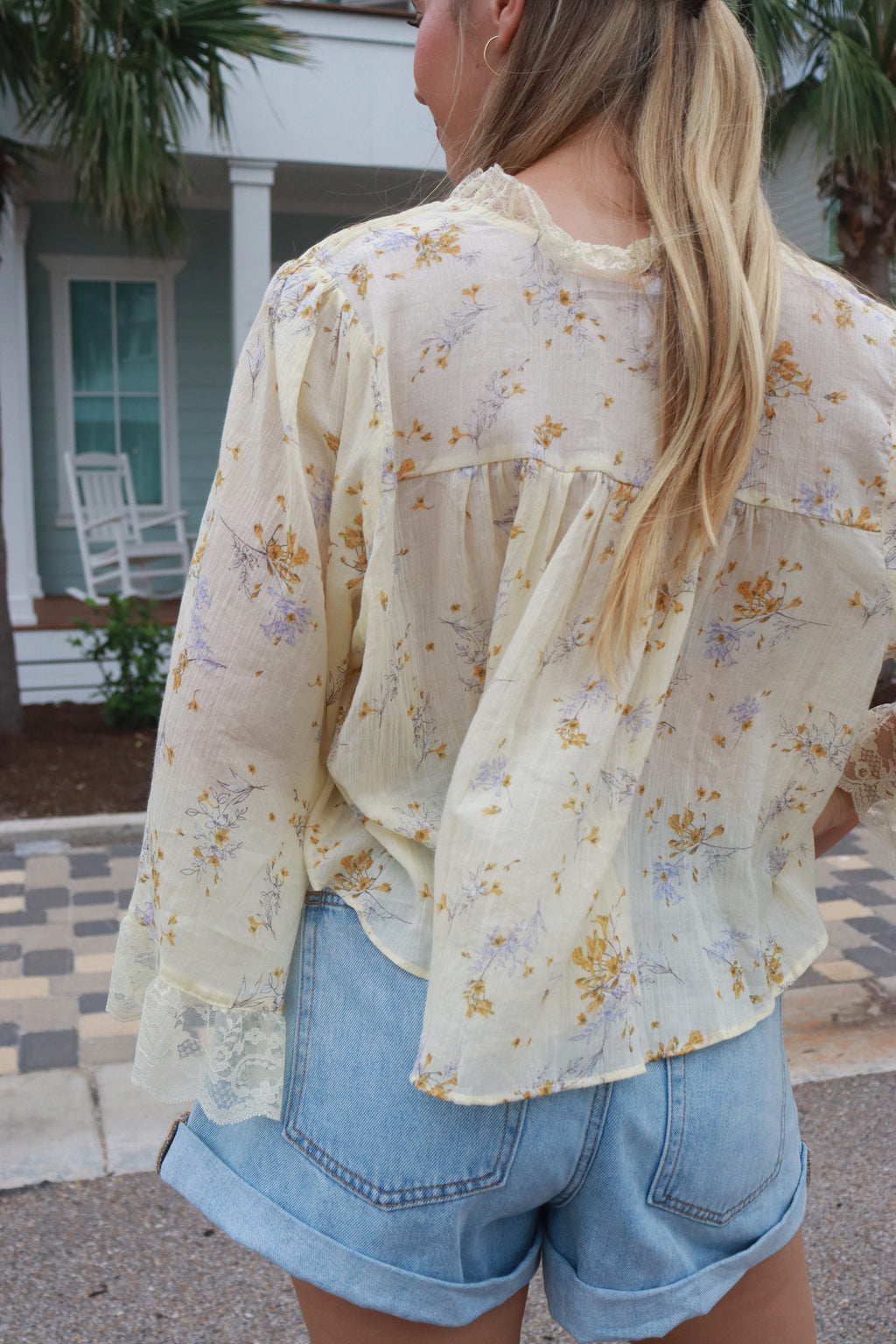 Ellery Butter Floral Top