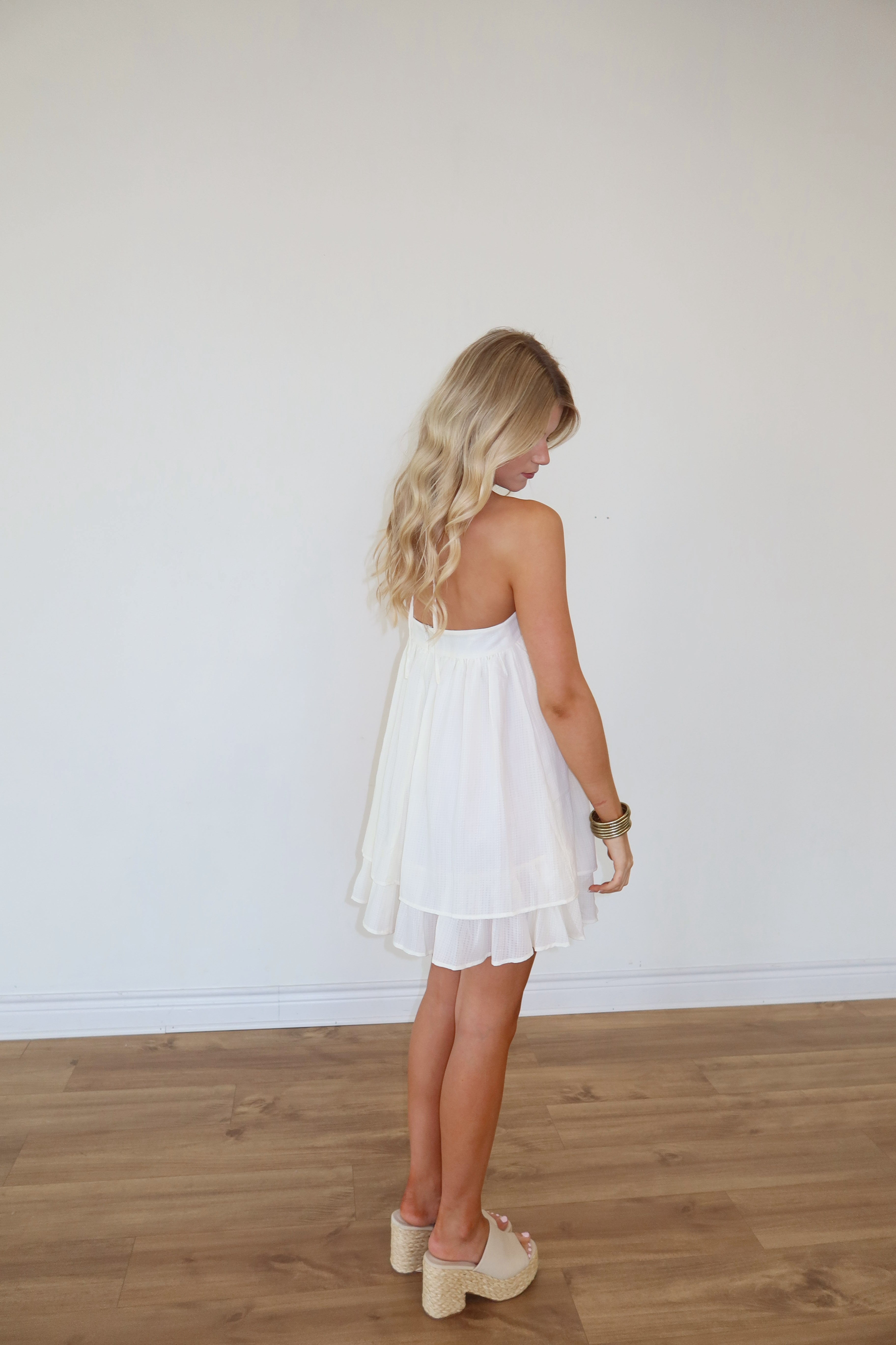 Lacie Cream Mini Dress