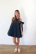 Warren Navy Bubble Dress