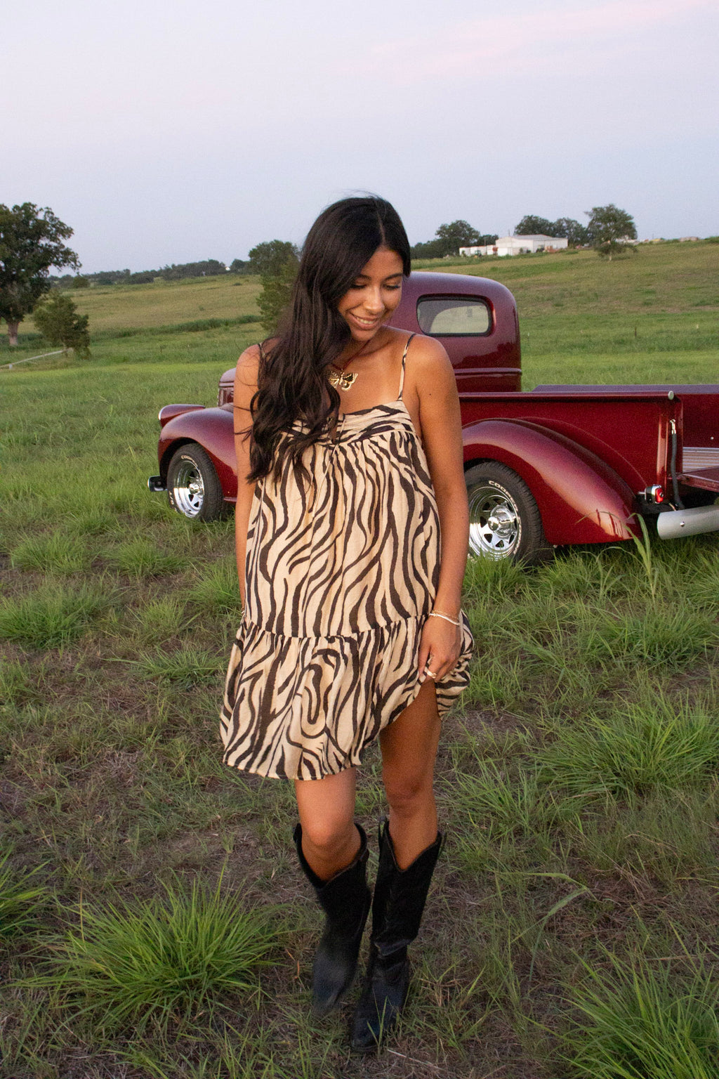 Gemma Zebra Dress
