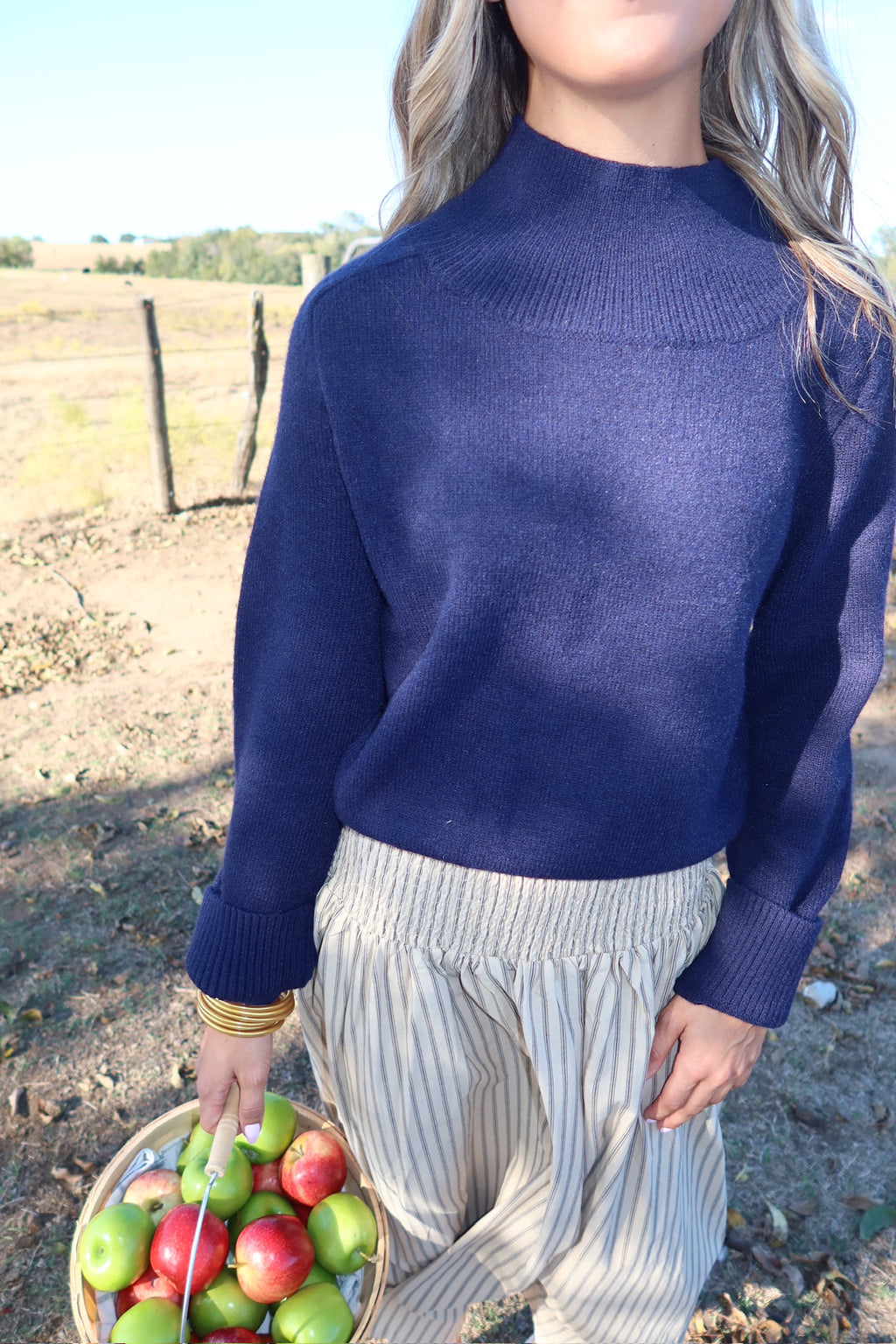 Reese Navy Sweater