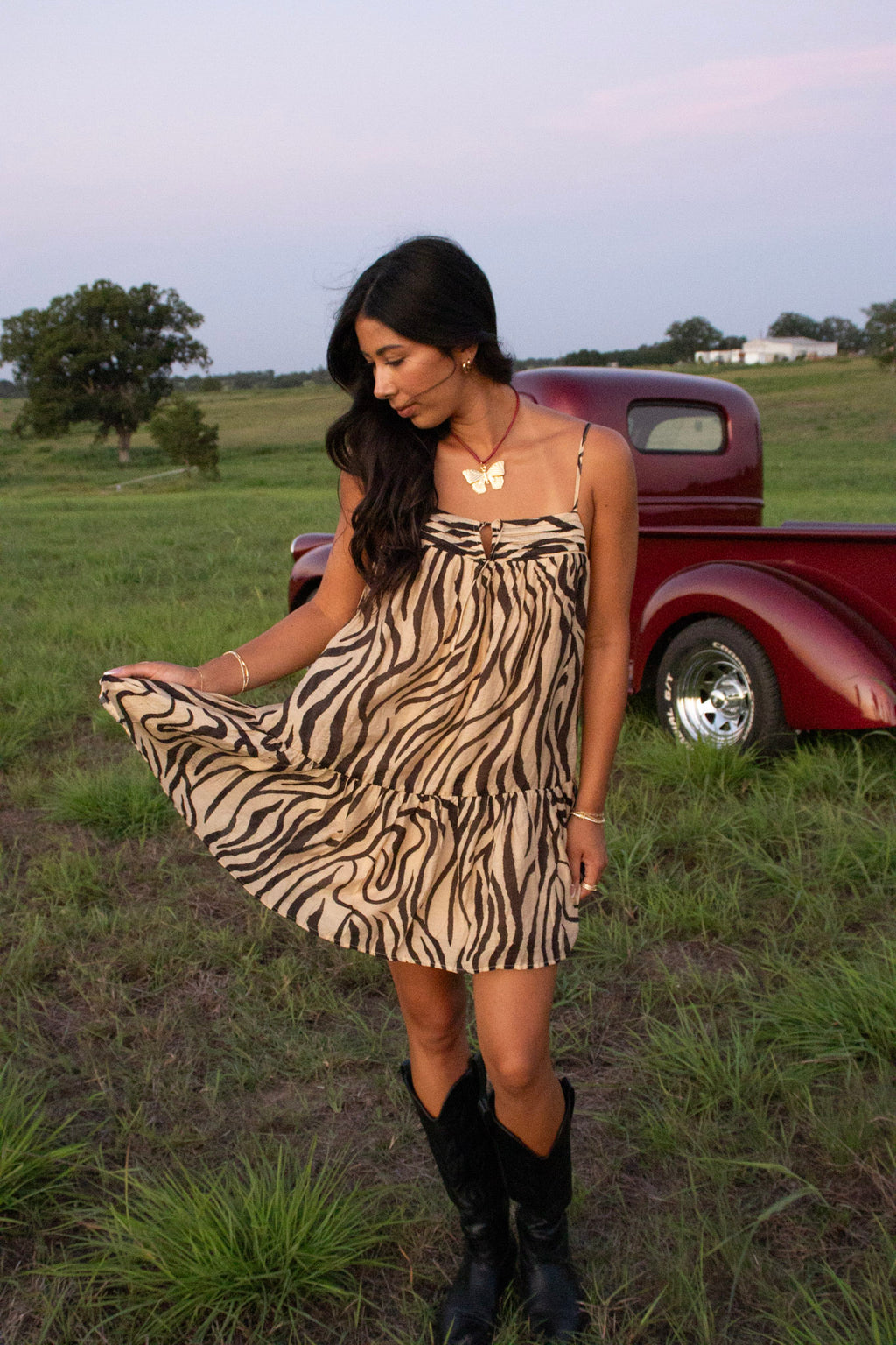 Gemma Zebra Dress