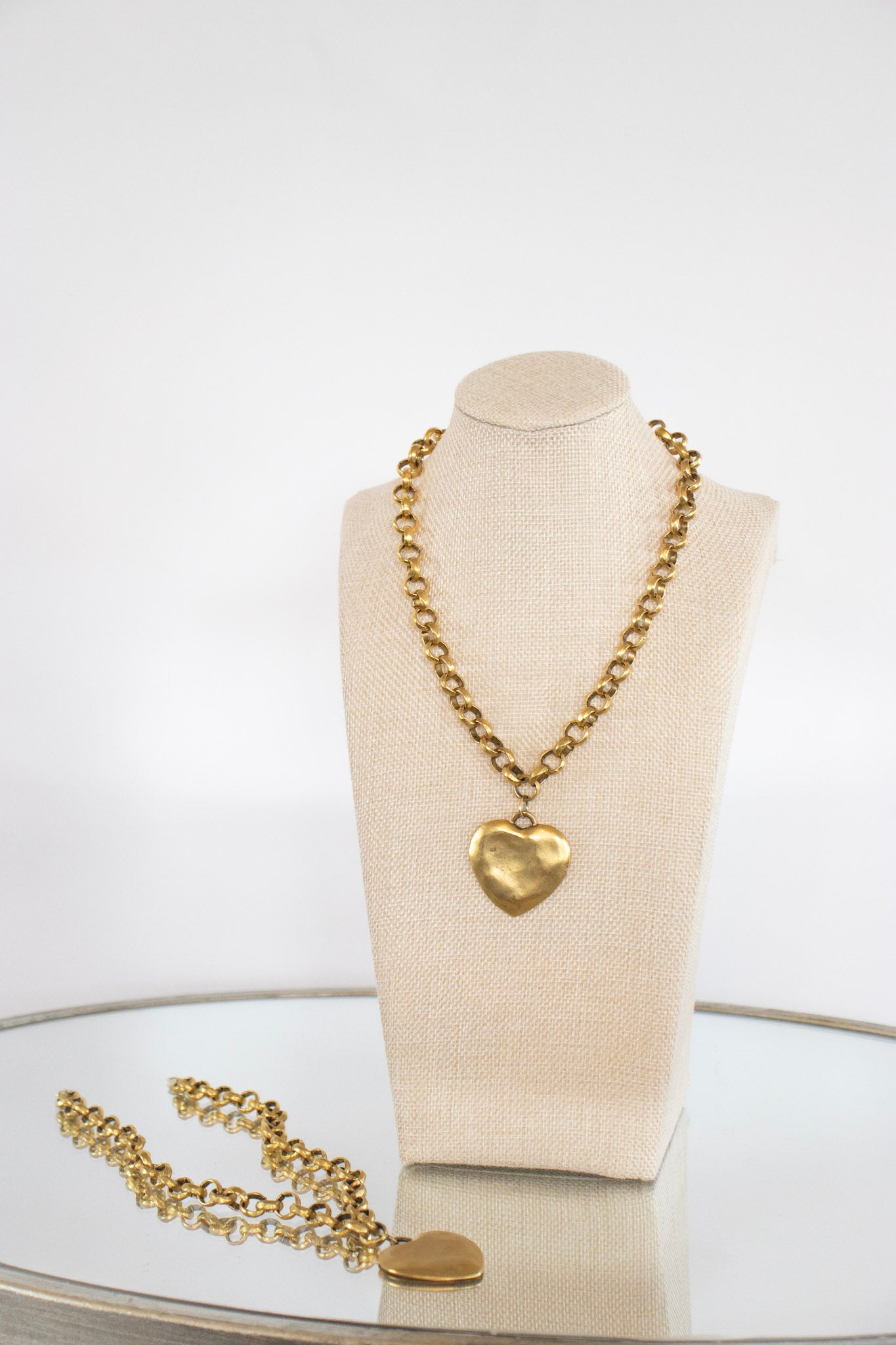 Hammered Heart Necklace