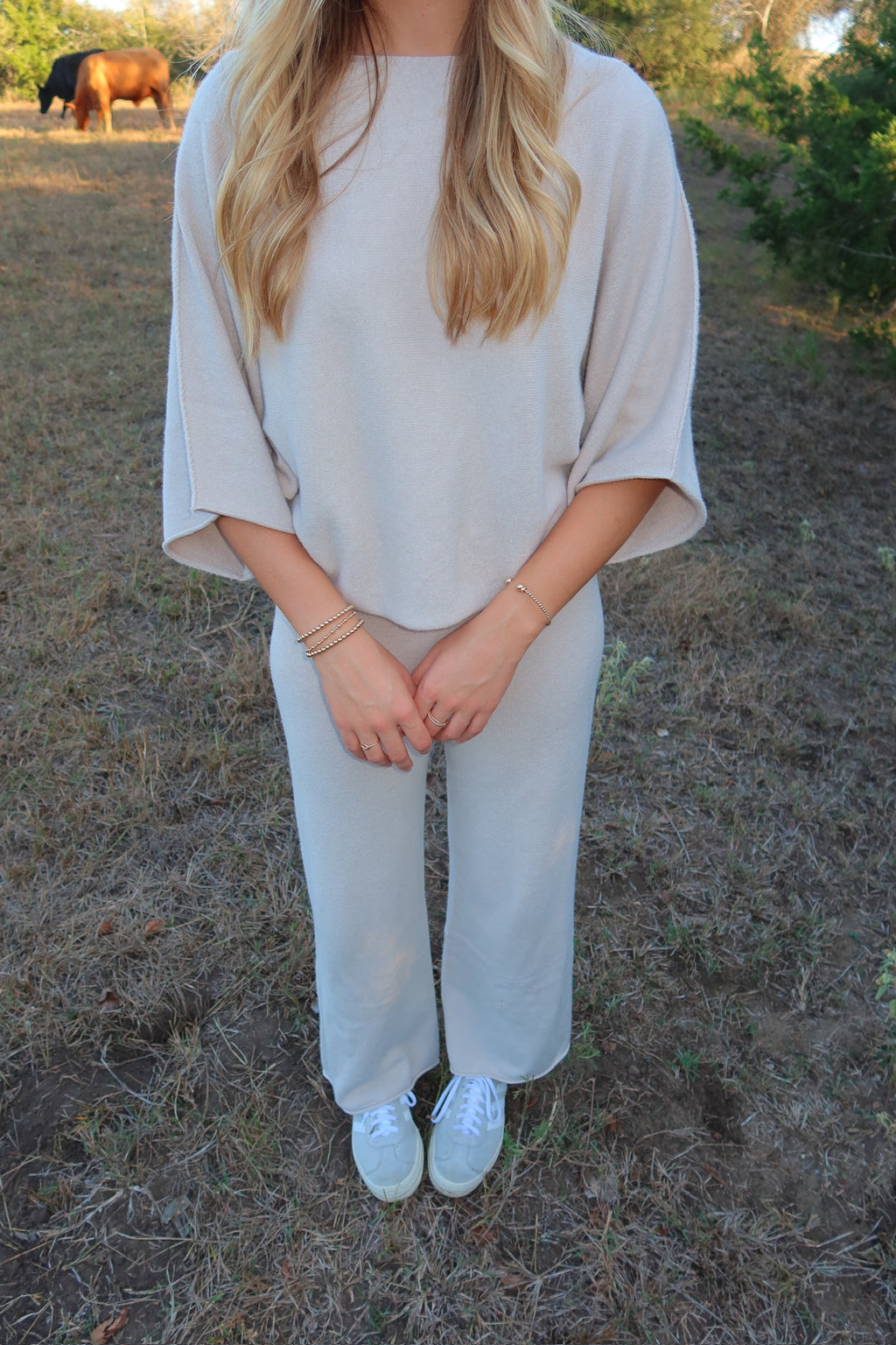 Shiloh Cream Cashmere Top