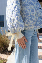 Romy Blue Floral Jacket