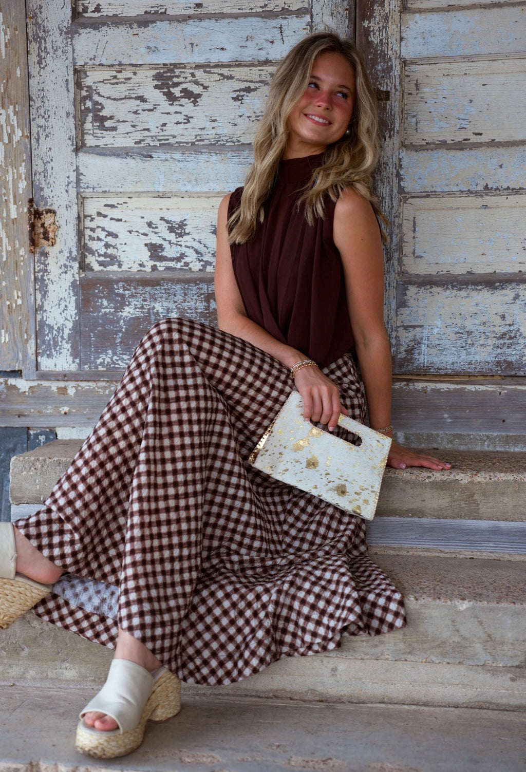 Cowhide Clutch