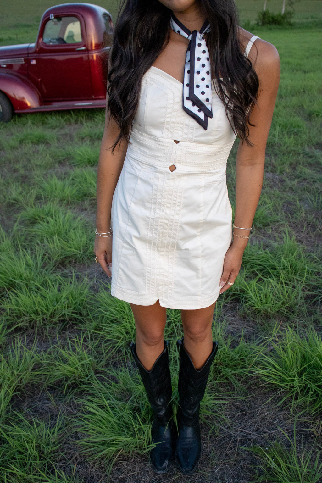 Savvy Cream Mini Dress