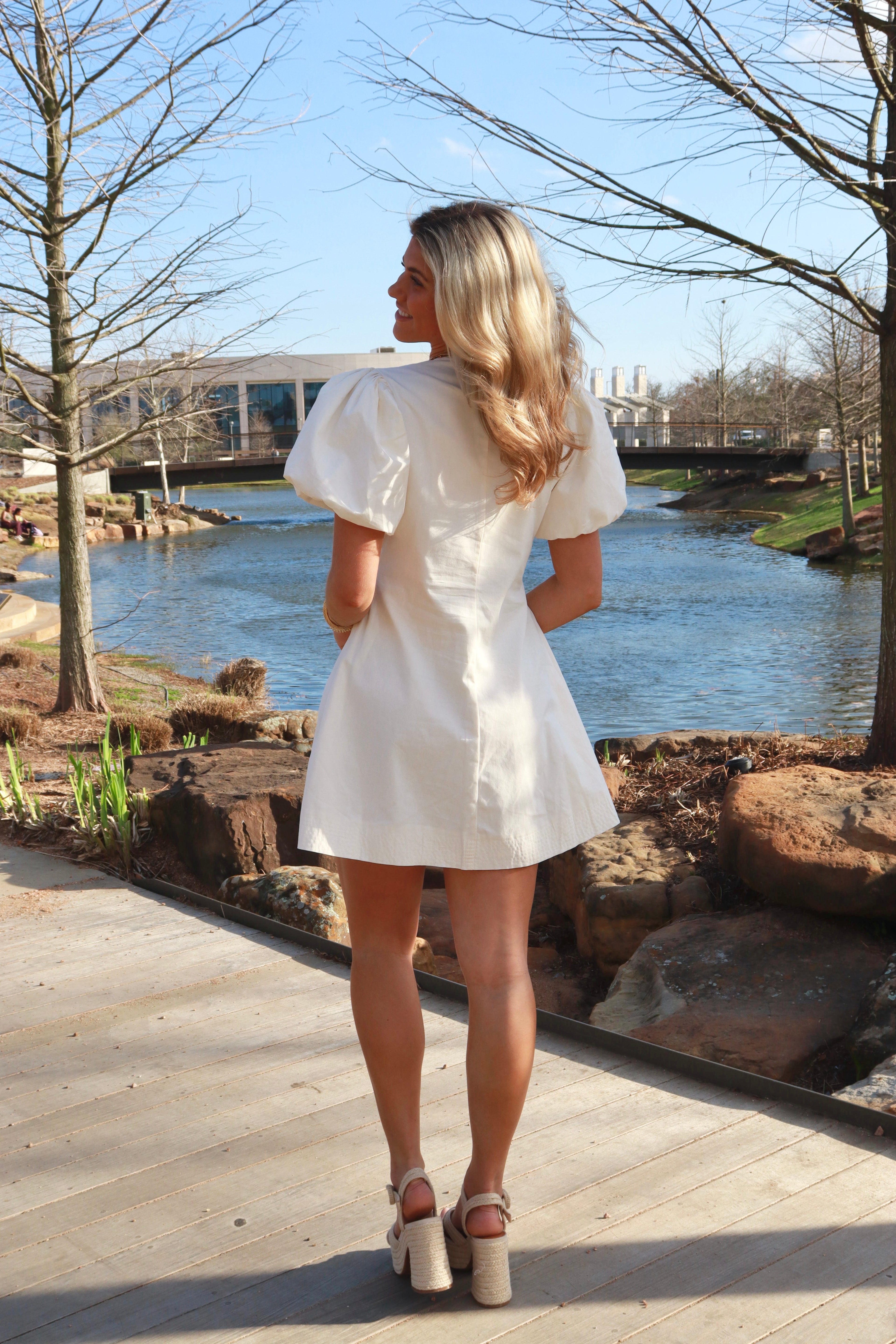 Cali Button Mini Dress