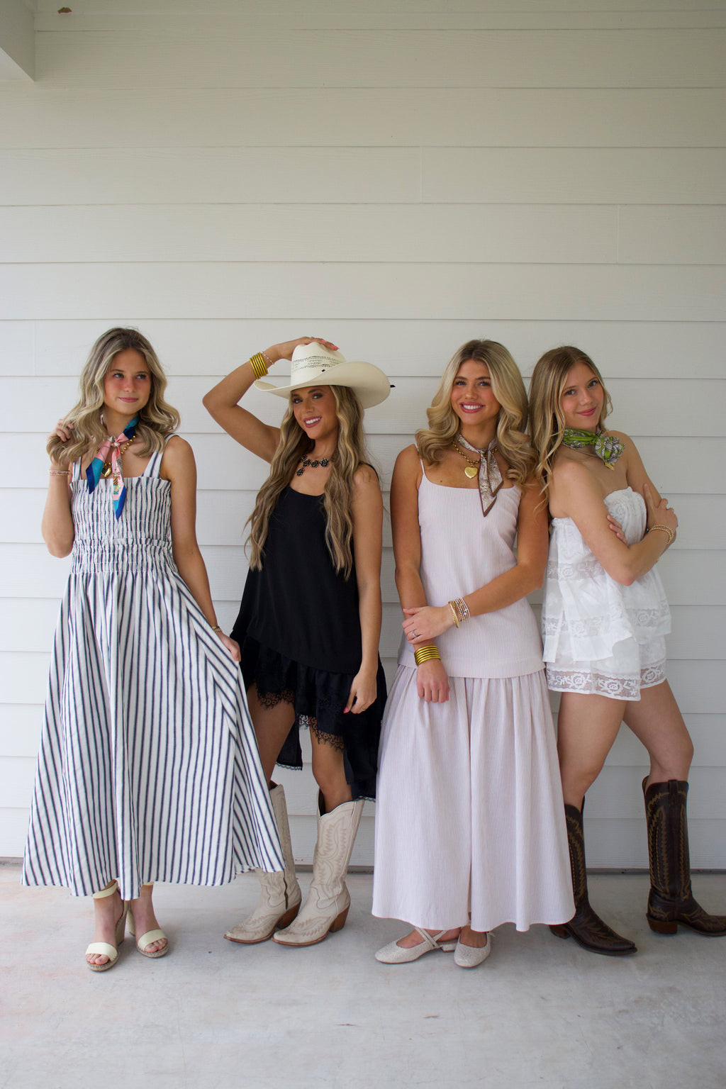 Marlow Cream Striped Dress