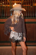 Wilde Zebra Mini Shorts