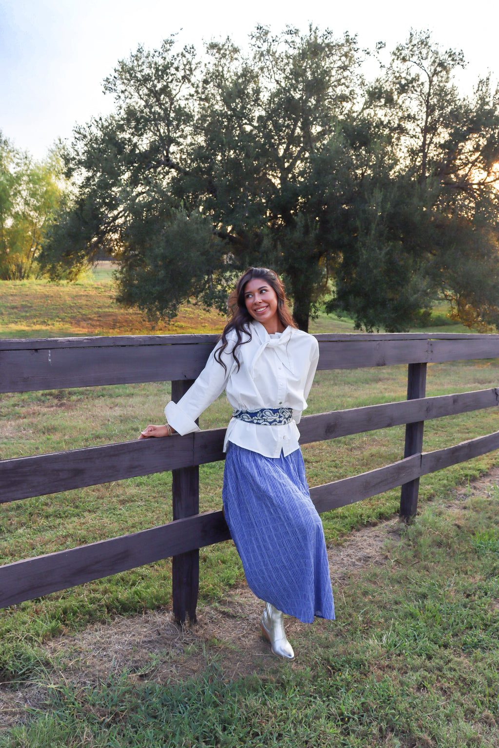 Bree Tie Collar Button Down