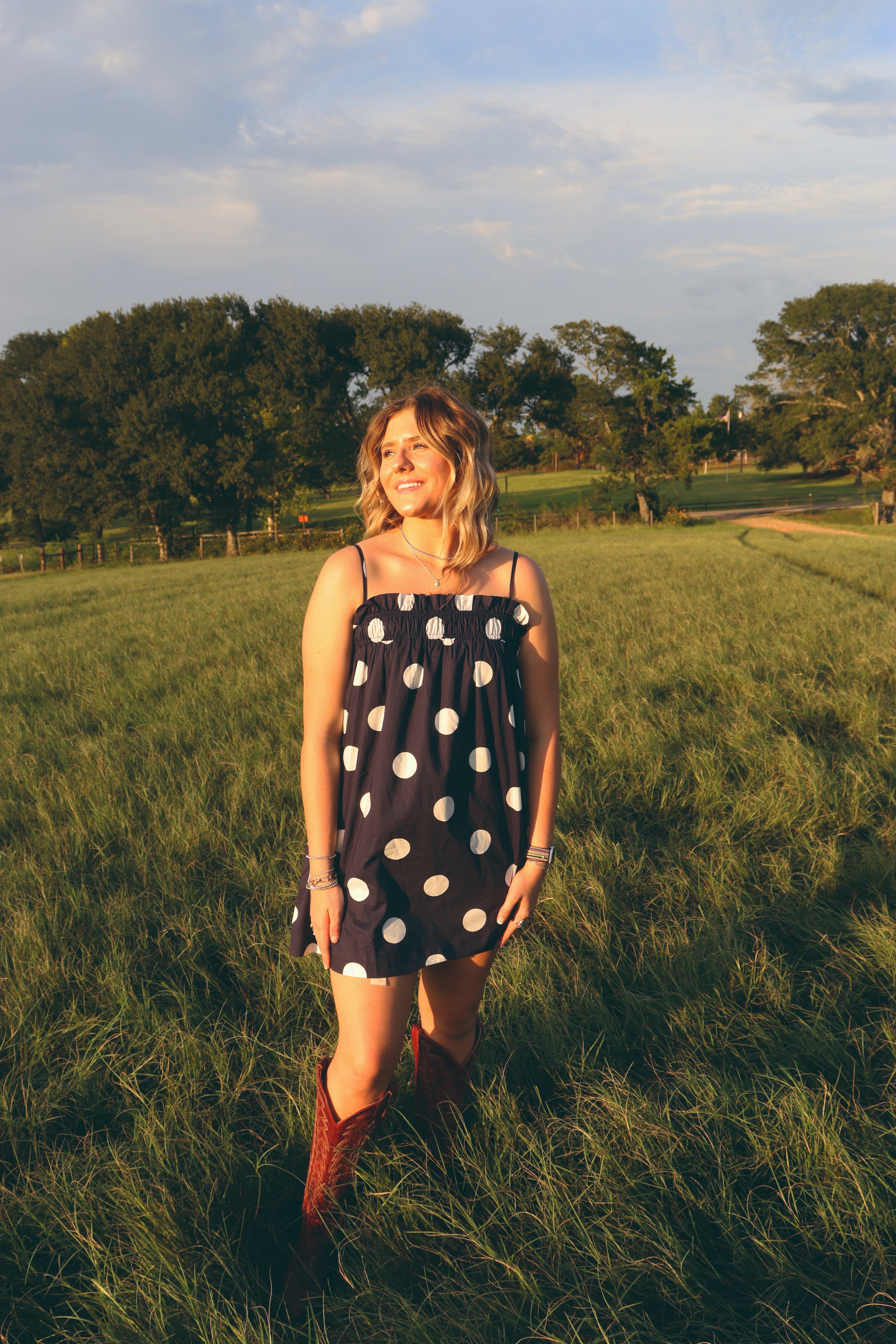 Anne Polka Dot Dress