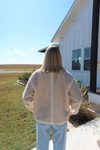 Lyla Cream Stitched Jacket