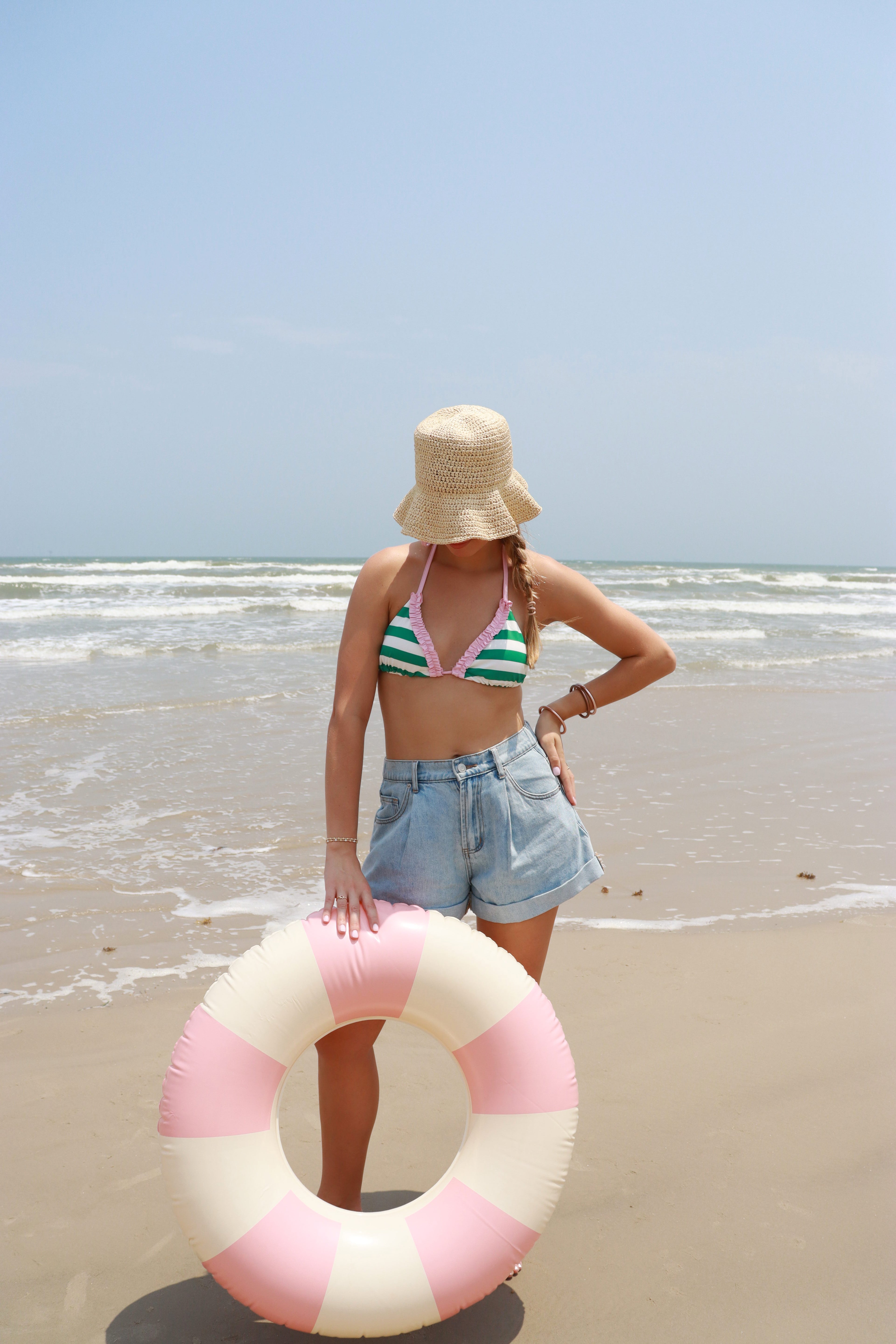 Light Wash Denim Shorts