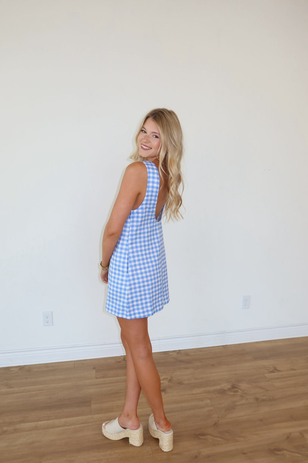 Harris Blue Gingham Dress