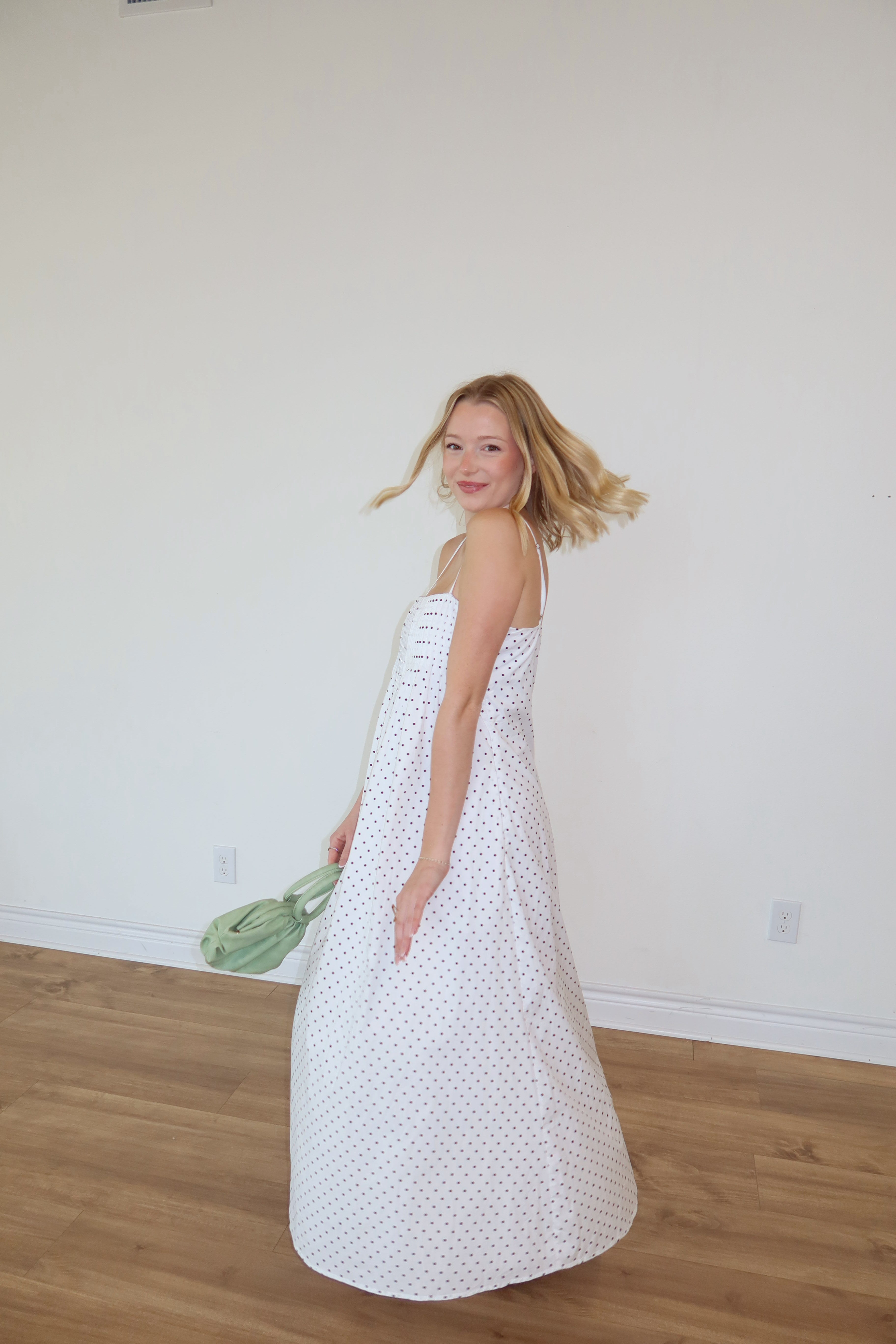 Stevie Polka Dot Maxi Dress