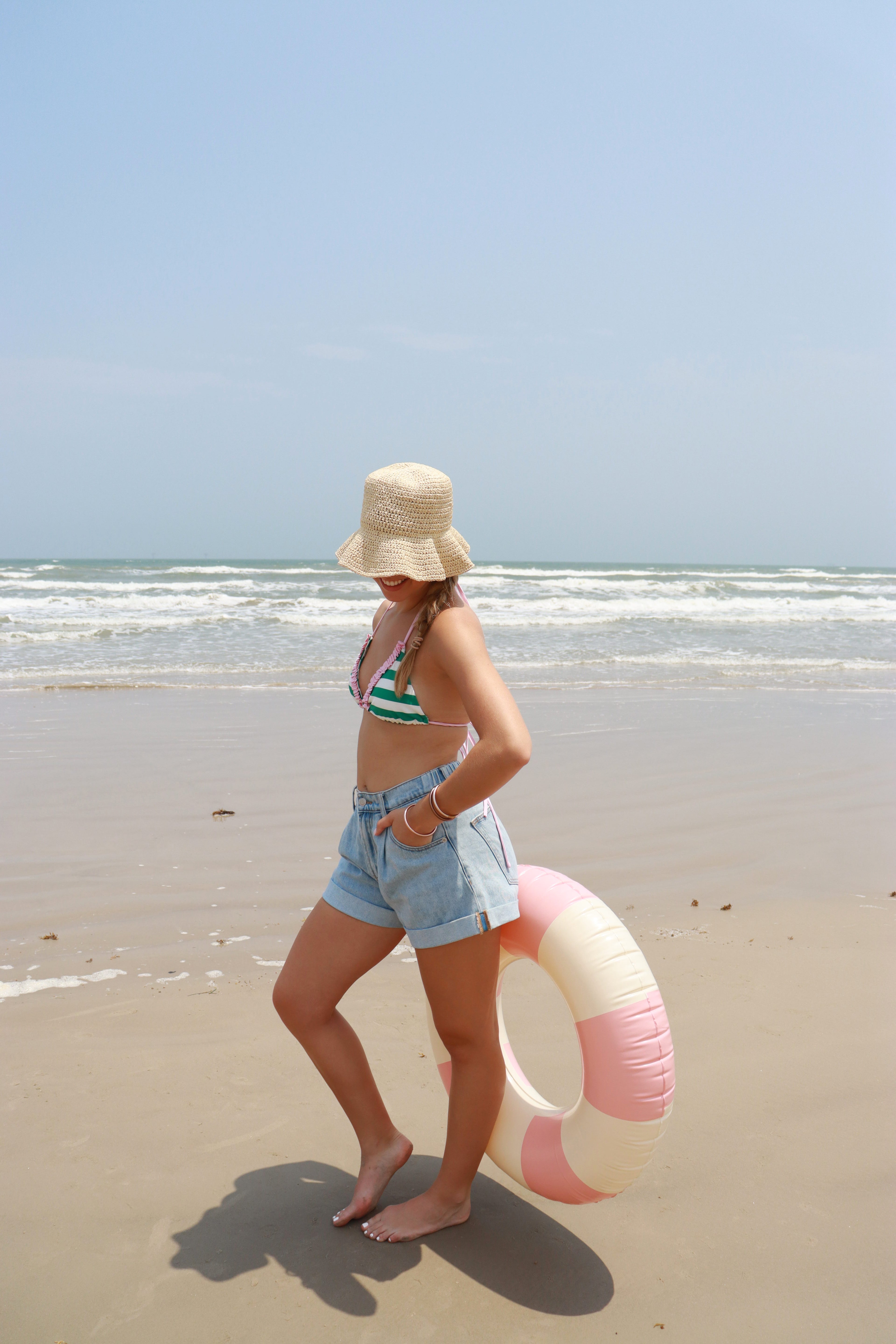 Light Wash Denim Shorts