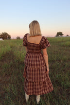 Wylie Plaid Maxi Dress