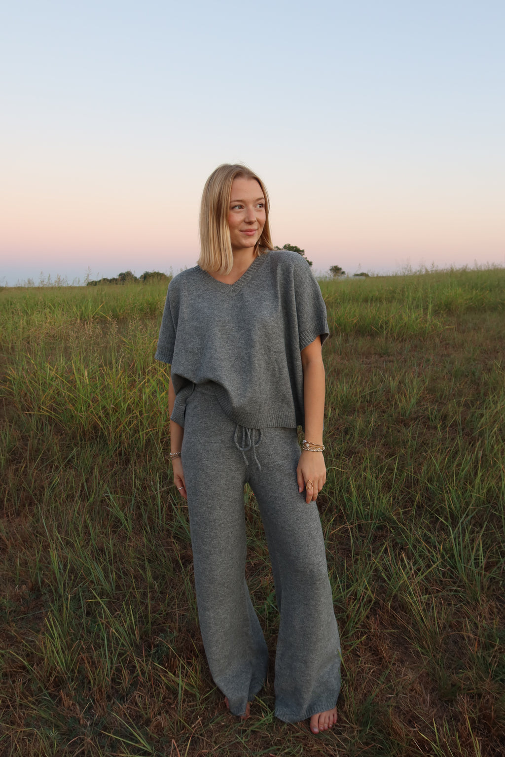 Sterling Grey Sweater Set