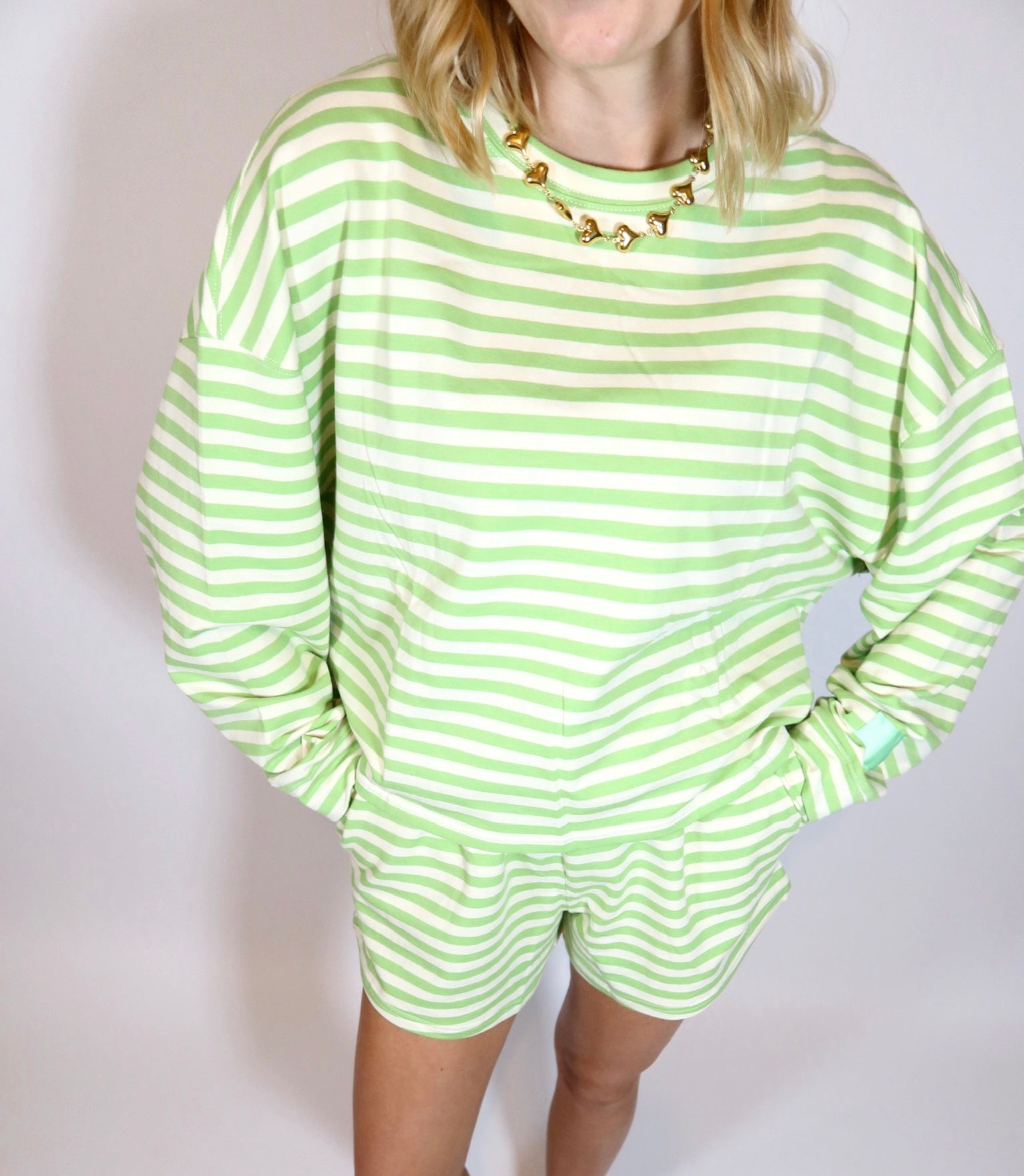 Sloan Green Stripe Set