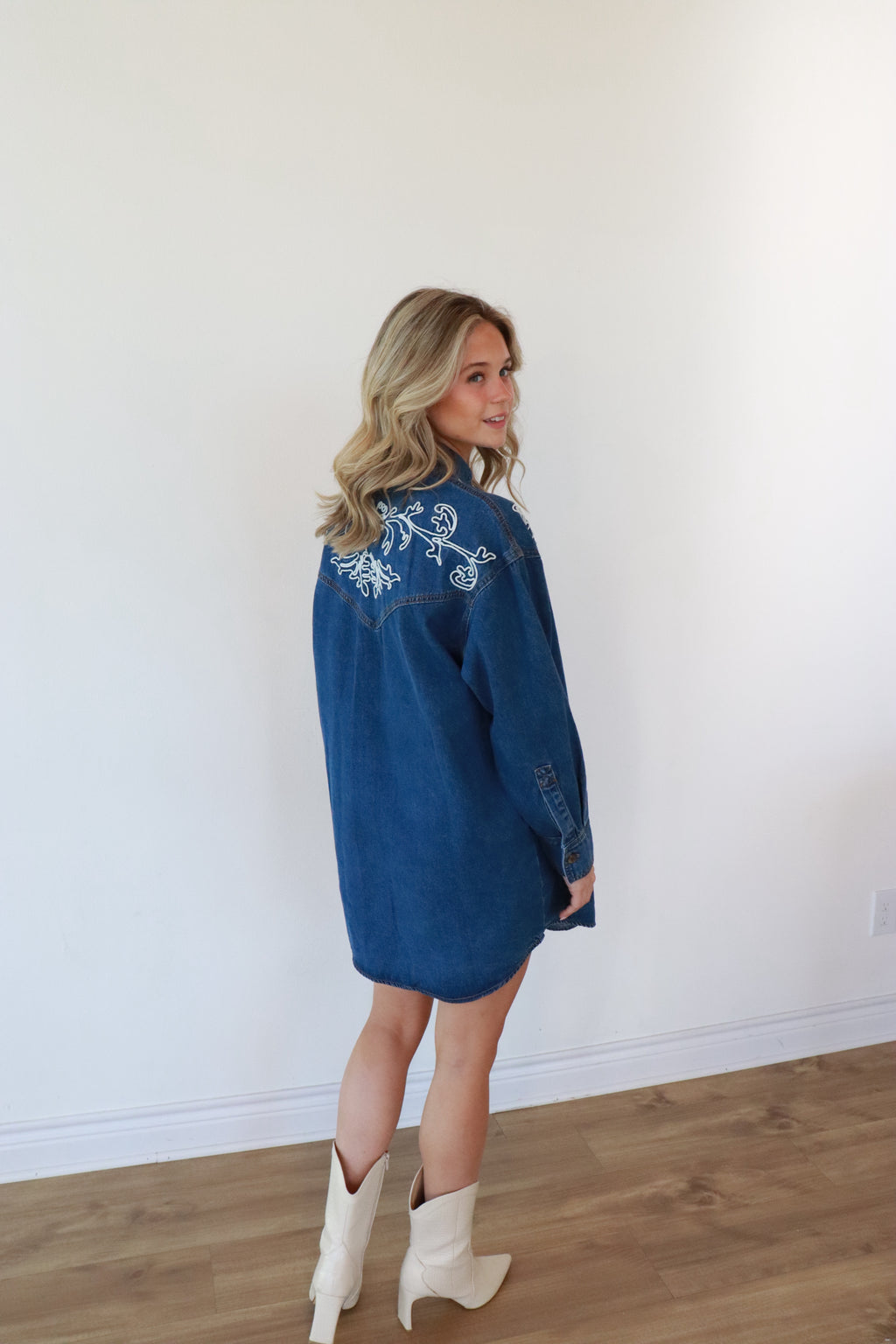 Ellison Denim Button-Down Dress