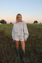 White Camo Sweat Set