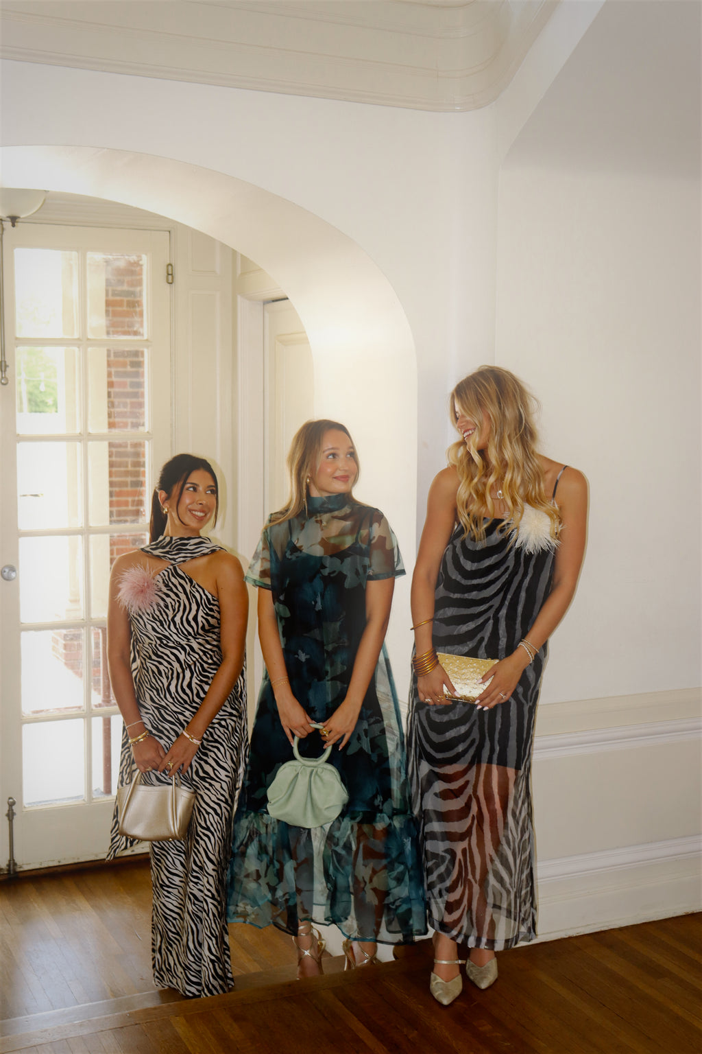 Colette Zebra Overlay Dress