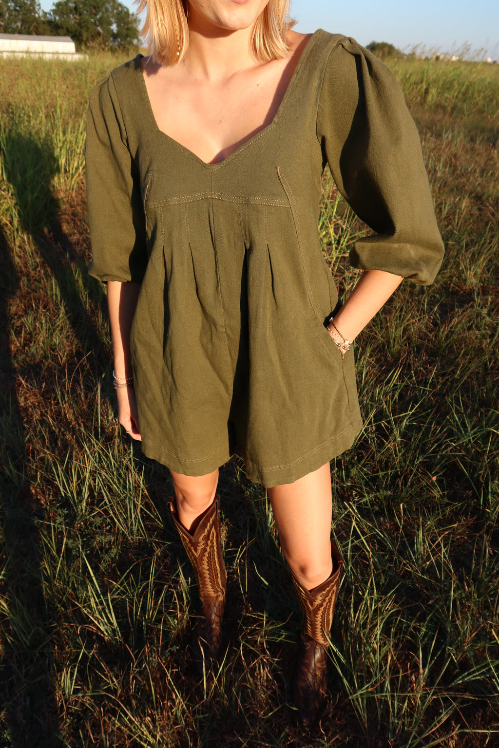 Knox Green Romper